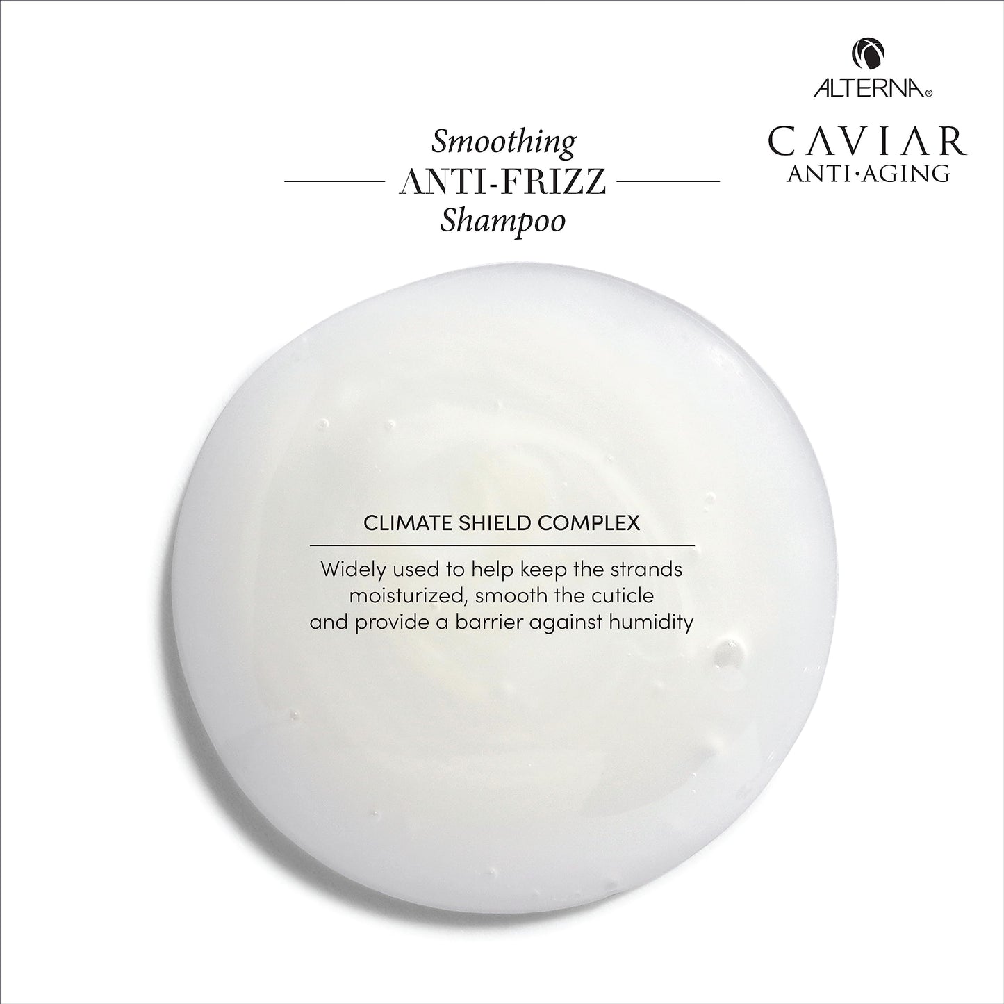 White Smoke CAVIAR Anti-Aging Smoothing Anti-Frizz Shampoo 33.8 Fl Oz| For Medium, Thick Hair | Smooths Hair, Tames Frizz | Sulfate Free