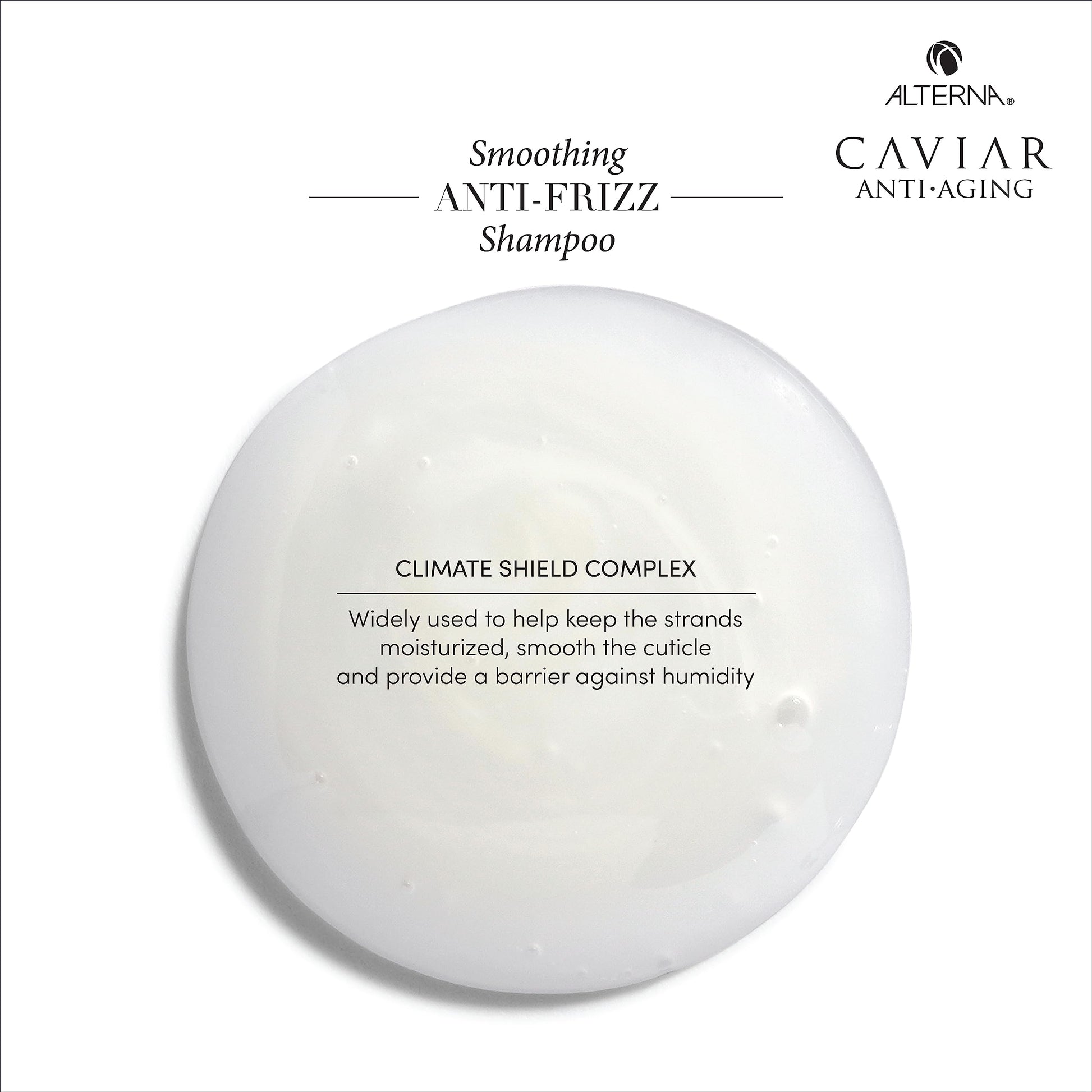 White Smoke CAVIAR Anti-Aging Smoothing Anti-Frizz Shampoo 33.8 Fl Oz| For Medium, Thick Hair | Smooths Hair, Tames Frizz | Sulfate Free