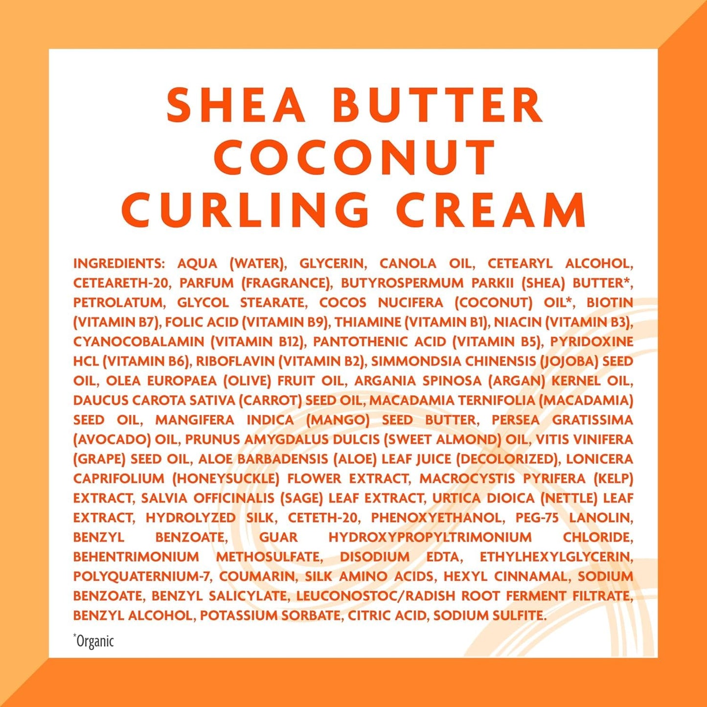 Bisque Cantu Shea Butter for Natural Hair Coconut Curling Cream 12 oz.