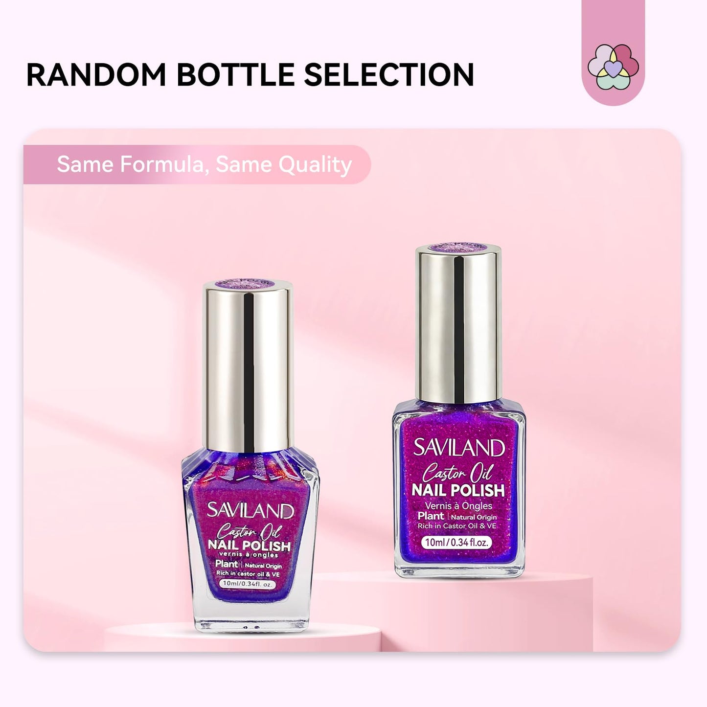 Misty Rose SAVILAND 6pcs Ombre Nail Polish Sets: Charm Pink Blue Gold Purple Pearl Summer Fingernail Polish Colors Air Quick Dry Nail Polish Plant-base Castor Oil Natural Nail Lacquer Women Home Manicure DIY