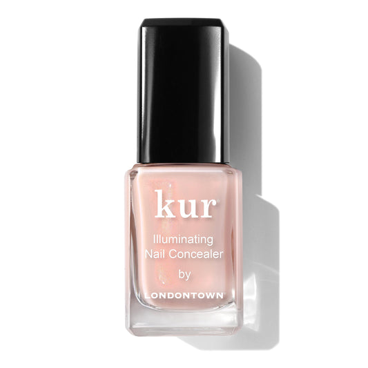 White Smoke LONDONTOWN Bubble Illuminating Nail Concealer, Sheer Brightening Nail Polish & Strengthener for Yellowing, Damaged or Discolored Nails, Natural Nail Perfector, Bubblegum Pink, 21+ Free, 0.4 Fl Oz