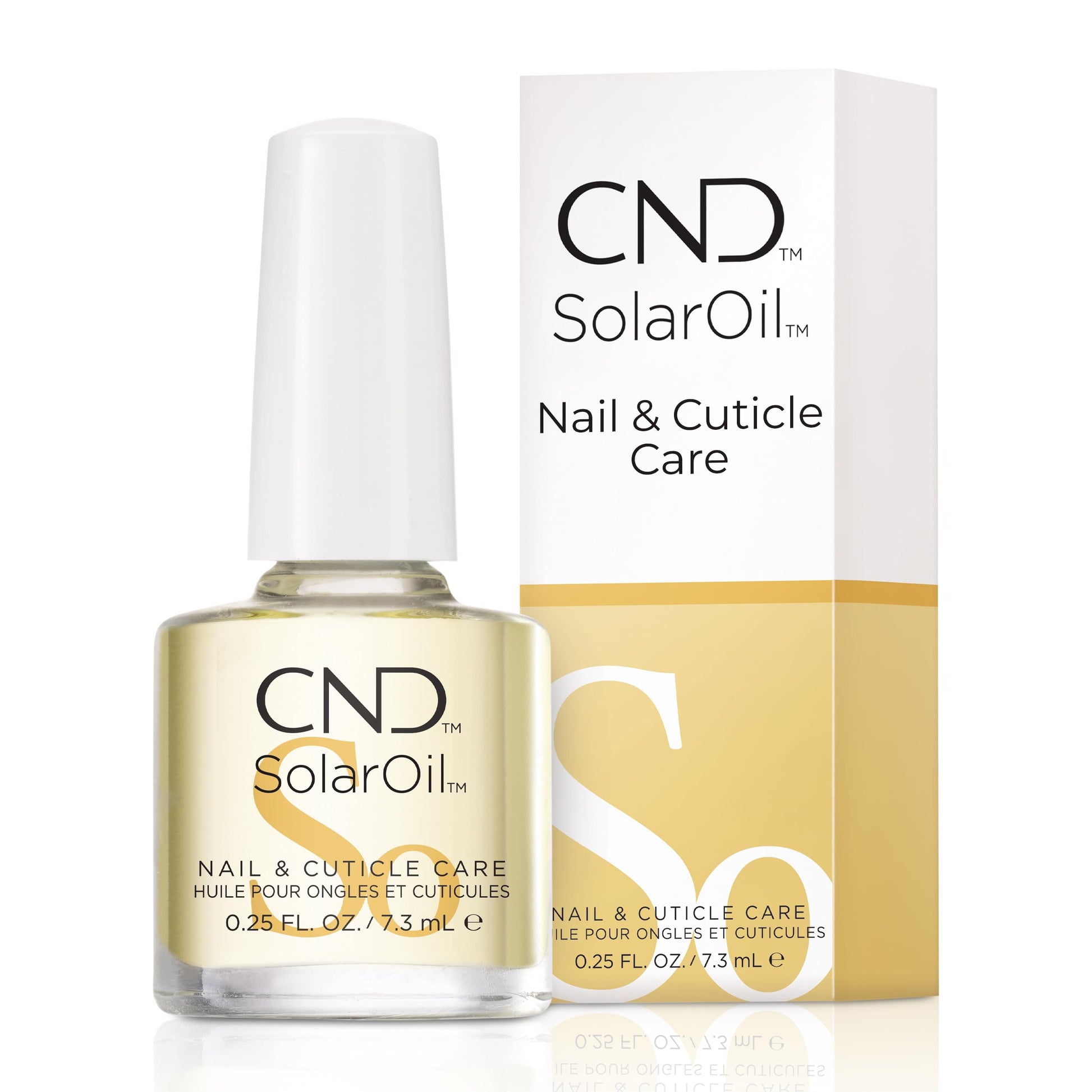 White Smoke CND SolarOil Cuticle Oil, Natural Blend Of Jojoba, Vitamin E, Rice Bran and Sweet Almond Oils, Moisturizes and Conditions Skin, 0.25 fl oz