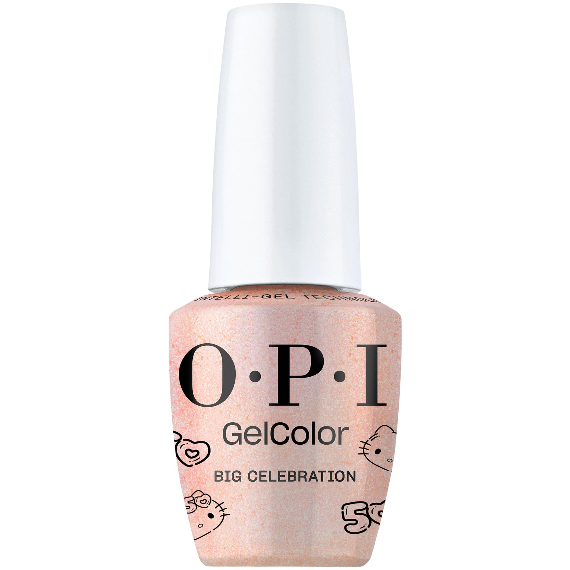 White Smoke OPI GelColor Big Celebration | Sheer Soft Neutral Shimmer UV Cure Gel Nail Polish | Hello Kitty Limited Edition Collection