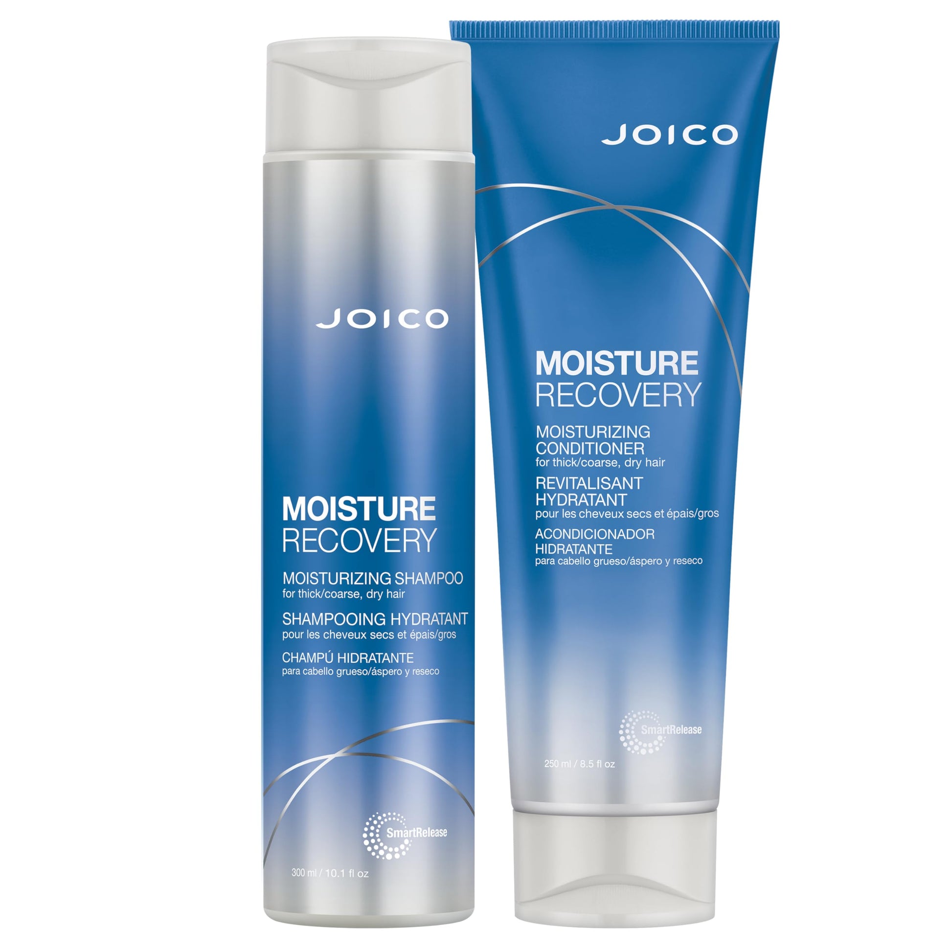 White Smoke Joico Moisture Recovery Moisturizing Shampoo & Conditioner Set | Replenish Loss Moisture | For Thick & Coarse & Dry Hair