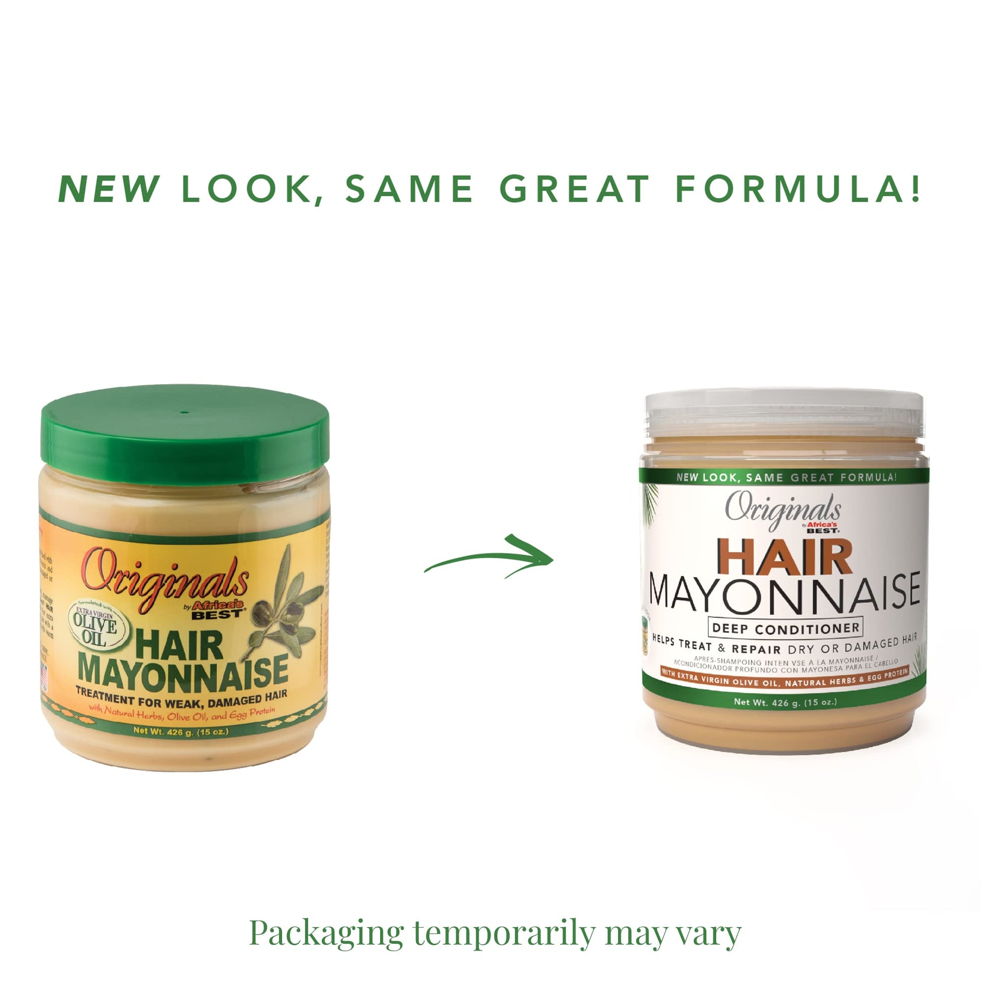 White Smoke Originals By Africa's Best Hair Mayonnaise Conditioner – 2 Pack (15 oz Jars) – Enriched with Herbal Extracts, Egg Protein & Olive Oil for Deep Conditioning & Repair