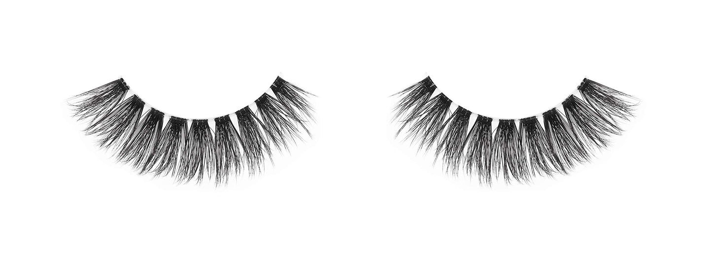White Smoke Ardell False Eyelashes 3D Faux Mink Lashes, 860 - Lightweight Strip Lashes with Invisiband for a Dramatic Eye Look, 4 Pairs