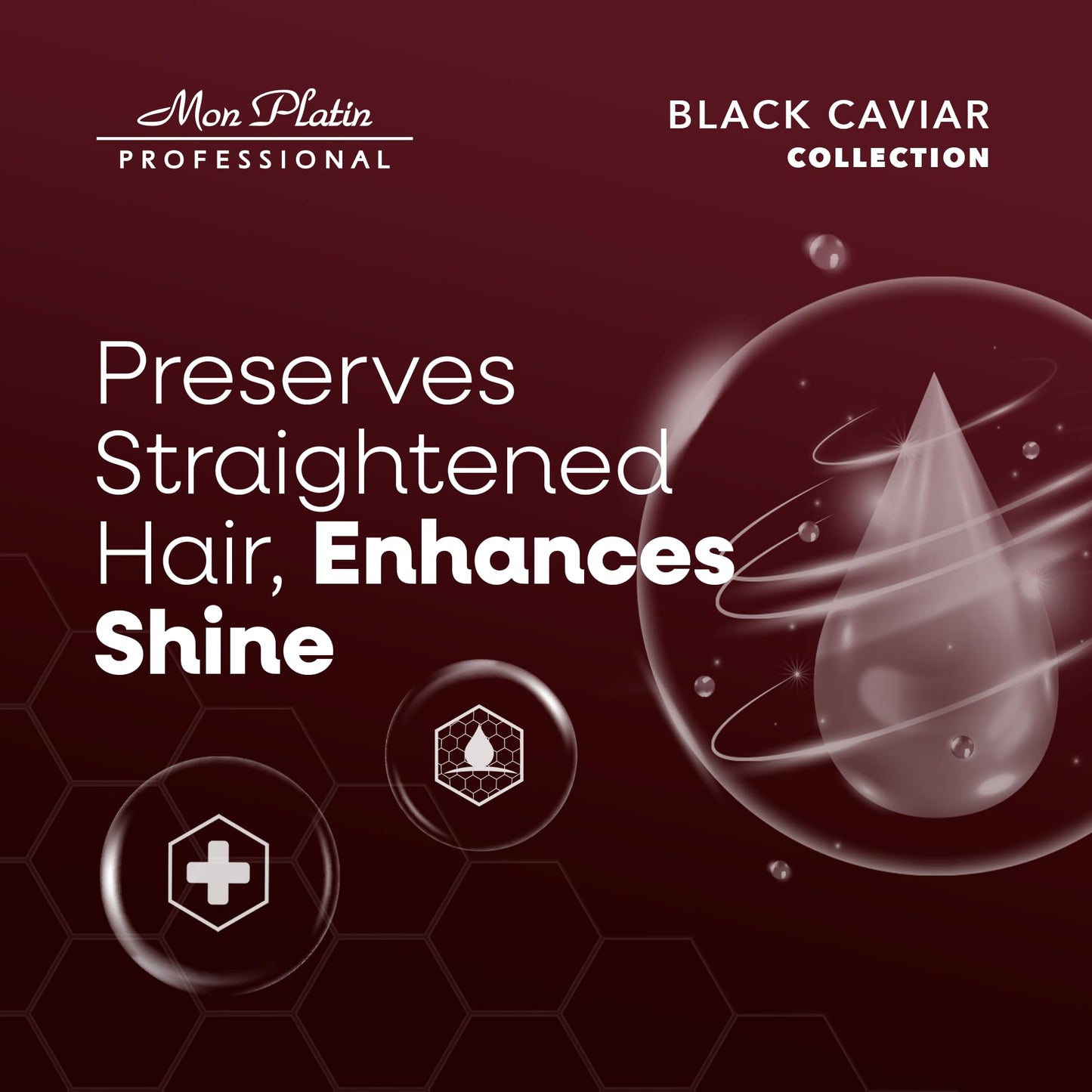 Black Travel kit for straightened hair treatment