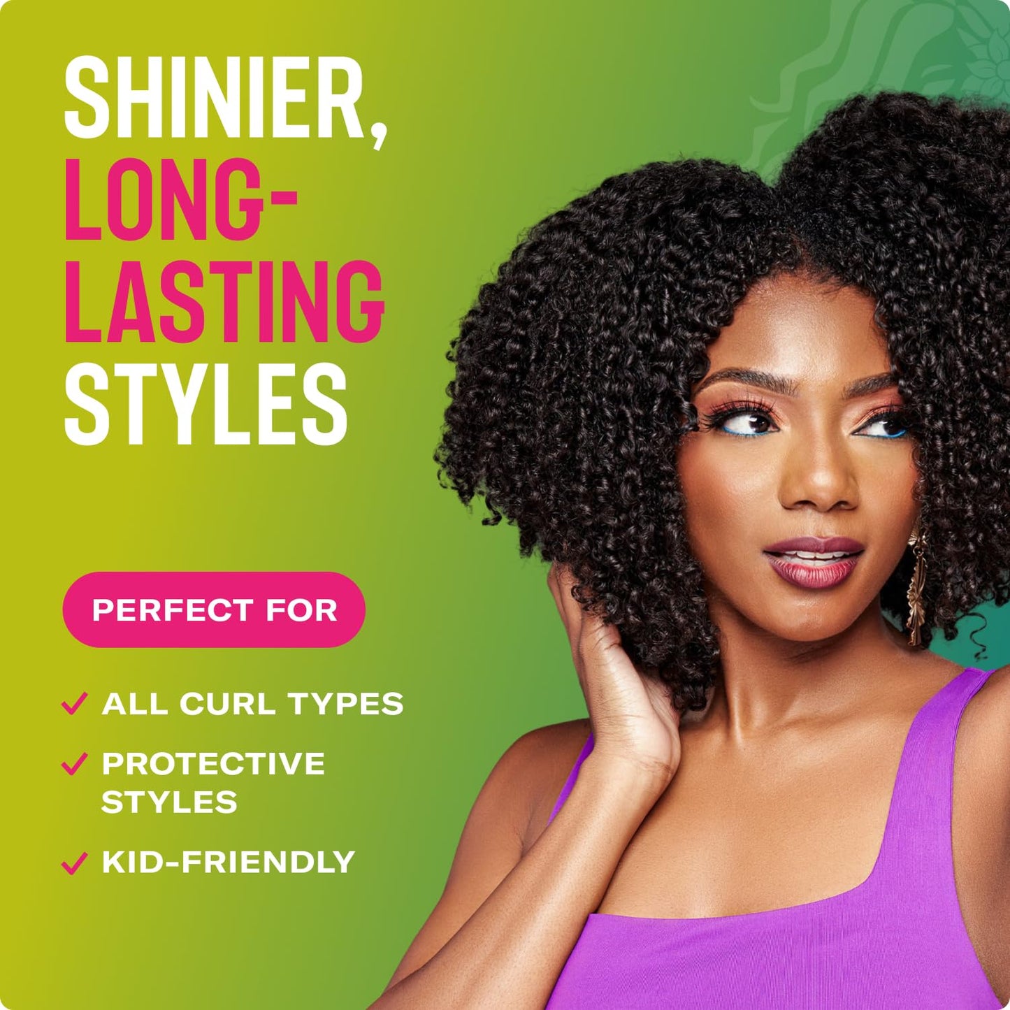 Black Mielle Organics Avocado & Tamanu Anti-Frizz Curl Cream for Textured Hair - Smoothing & Defining Cream to Lock In Moisture & Enhance Shine - Curly Hair Styling Products for Women & Men, 12oz