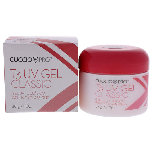 Dark Gray Cuccio Pro T3 UV Gel Classic - Easy Application - Strength And Durability - High Shine And Odor Free - Maintains Natural Nail Thickness - Optimal For Short Nail Beds - Pinker Pink - 1 Oz Nail Gel