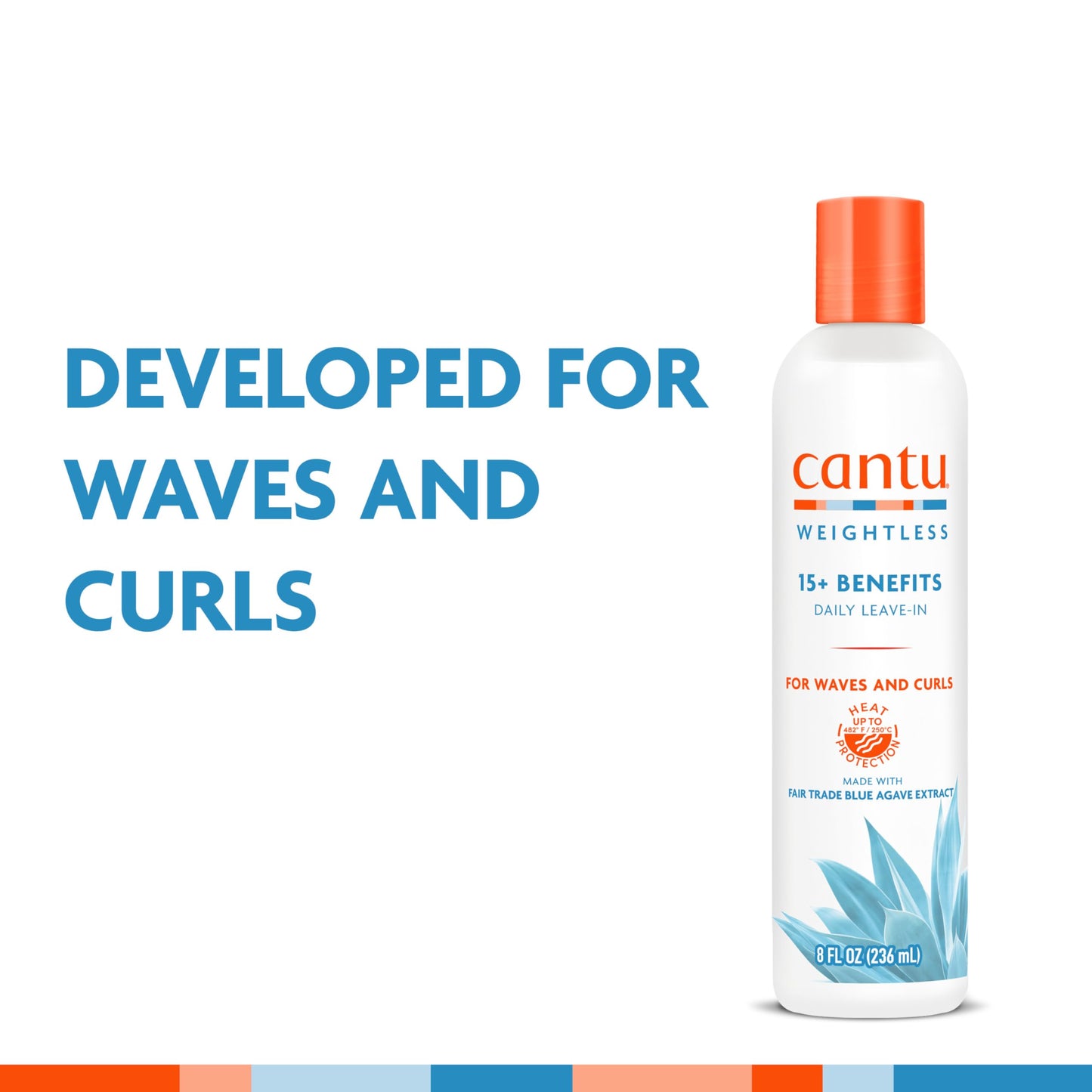 White Smoke Cantu Weightless Daily Leave-In Cream, 8 fl oz