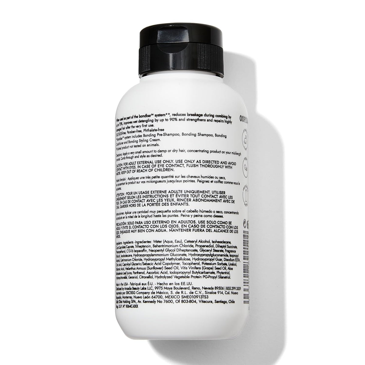 Light Gray Bondbar Styling Cream for Damaged Hair, Smooths, Strengthens, Repairs all Hair Types & Textures, Vegan, CrueltyFree, 4 Fl. Oz.
