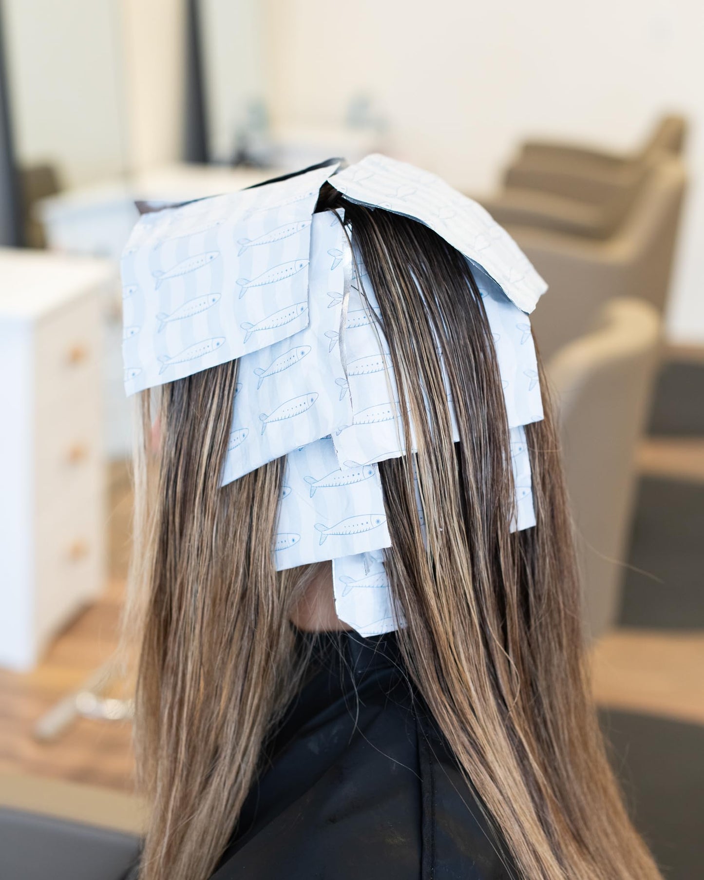 Antique White FRAMAR Blue Sardine Hair Foil – Hair Foils For Highlighting, Pop Up Foil For Hair Highlighting, Salon Foils For Hair Highlighting Kit, Long Hair Foils For Bleach, Salon Foils For Hair Stylist – 500
