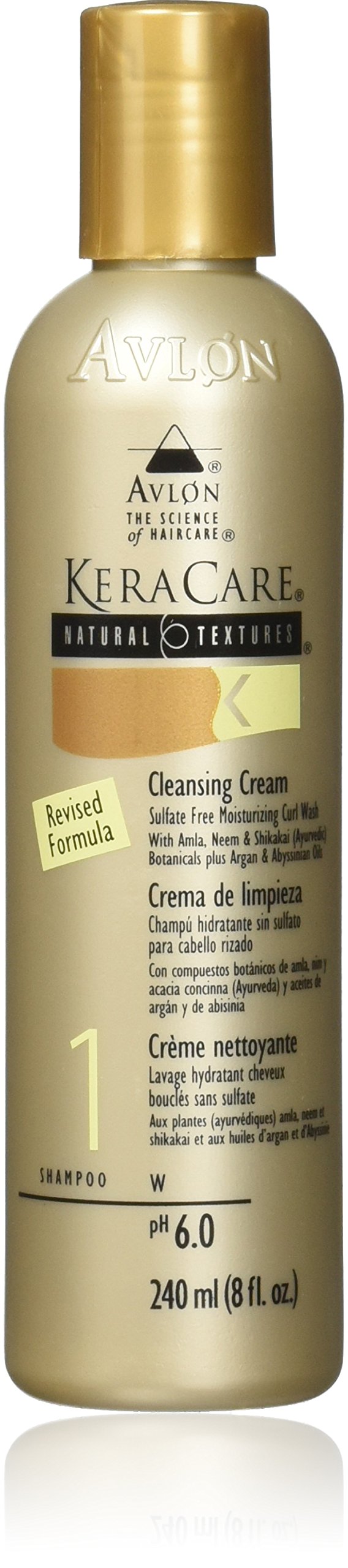 White Smoke Avlon Keracare Natural Textures Cleansing Cream, 8 Ounce
