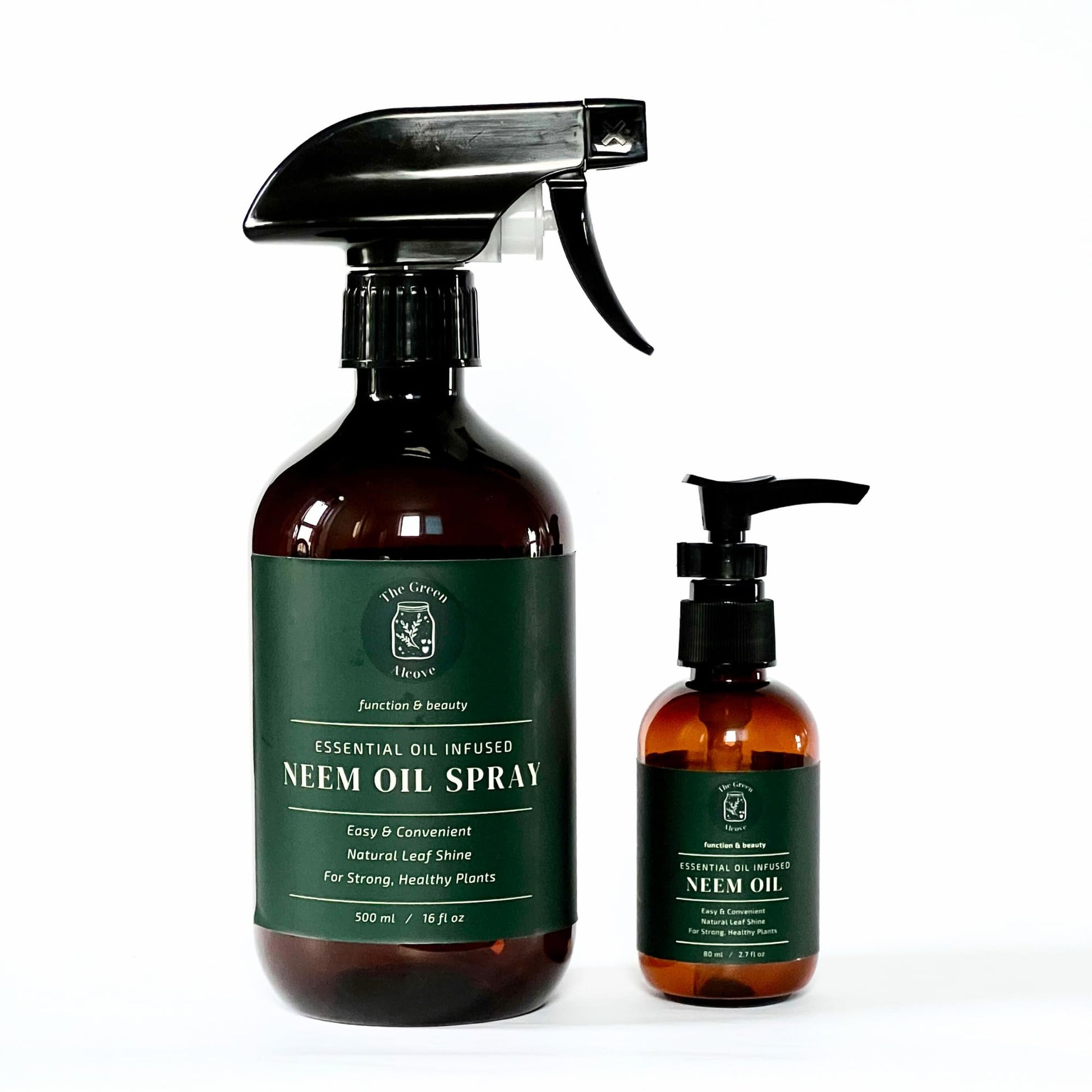 White Smoke Neem Oil for Plants (Makes 30 Bottles) with Spray Bottle & Essential Oils for Indoor Houseplants & Outdoor Gardens, Natural Leaf Shine