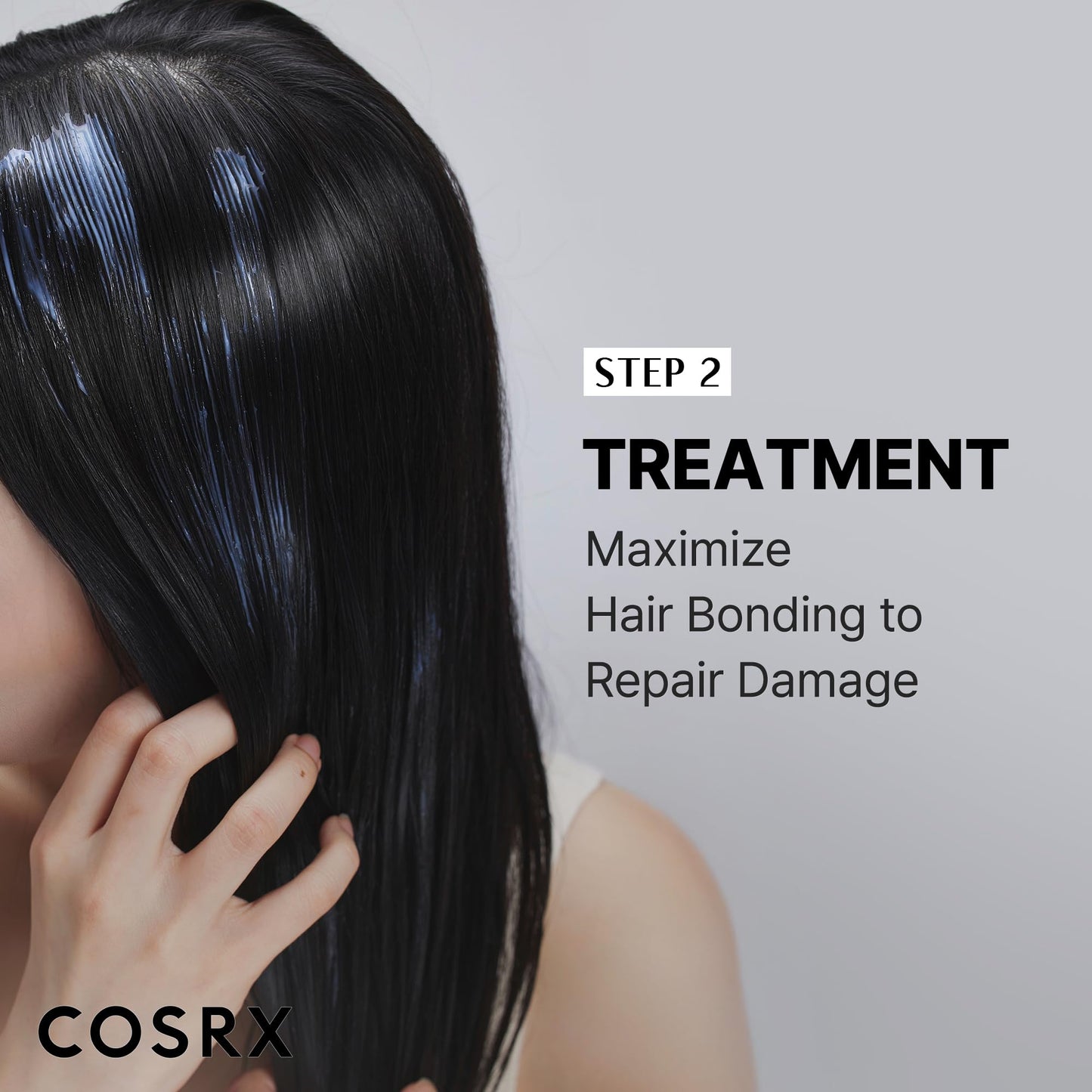 Gray COSRX PEPTIDE-132 Hair Bonding Mini Kit – Travel-Size Shampoo & Treatment + Full-Size Oil Serum, Keratin Treatment Hair Gift Set for Damaged, Dry Hair, Scalp Treatment for Dandruff, Dry & Itchy Scalp