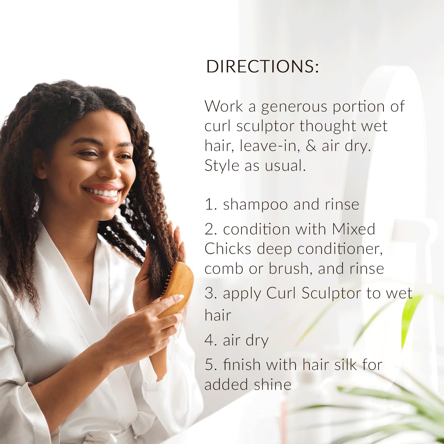 White Smoke Mixed Chicks Curl Sculptor – Hair Definer, 8 fl.oz