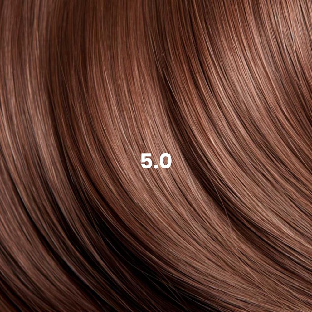 Dark Slate Gray Naturigin Permanent Hair Dye, 5.0 Light Chocolate Brown – Ammonia Free, 100% Gray Coverage, Vegan, Salon Quality Hair Dye