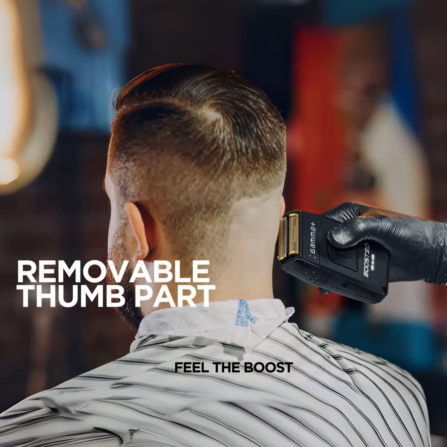 Black GAMMA+ Boosted Cordless Double Foil Shaver, USB-C Rechargeable with Integrated Micro Trimmer (Foil Shaver)