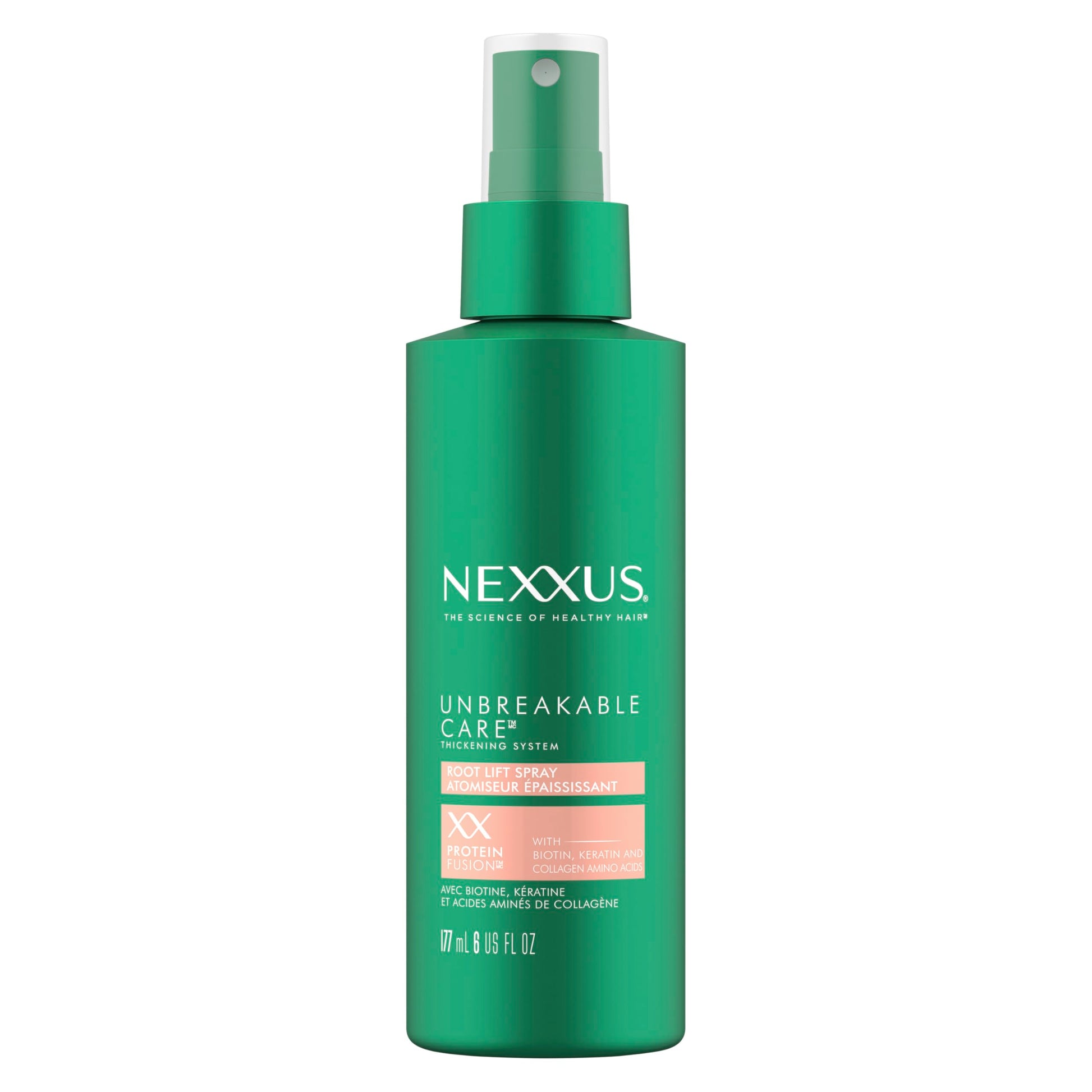 White Smoke Nexxus Root Lift Thickening Spray Unbreakable Care with ProteinFusion Blend of Biotin, Keratin & Collagen Amino Acids, 6 oz