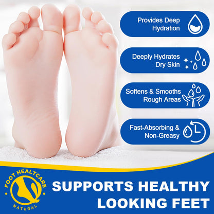 Light Gray 60% Urea with 2% Salicylic Acid Urea Foot Care Stick, Foot Cream Moisturizer for Dry Cracked Feet, Knees, Elbows, Hands,Moisturizes and Hydrates the Dry Skin,Callus Remover & Skin Softener -1.41oz
