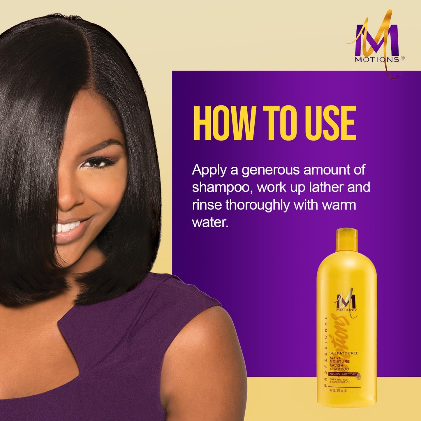 Wheat Motions Active Moisture Lavish Shampoo,947 ml