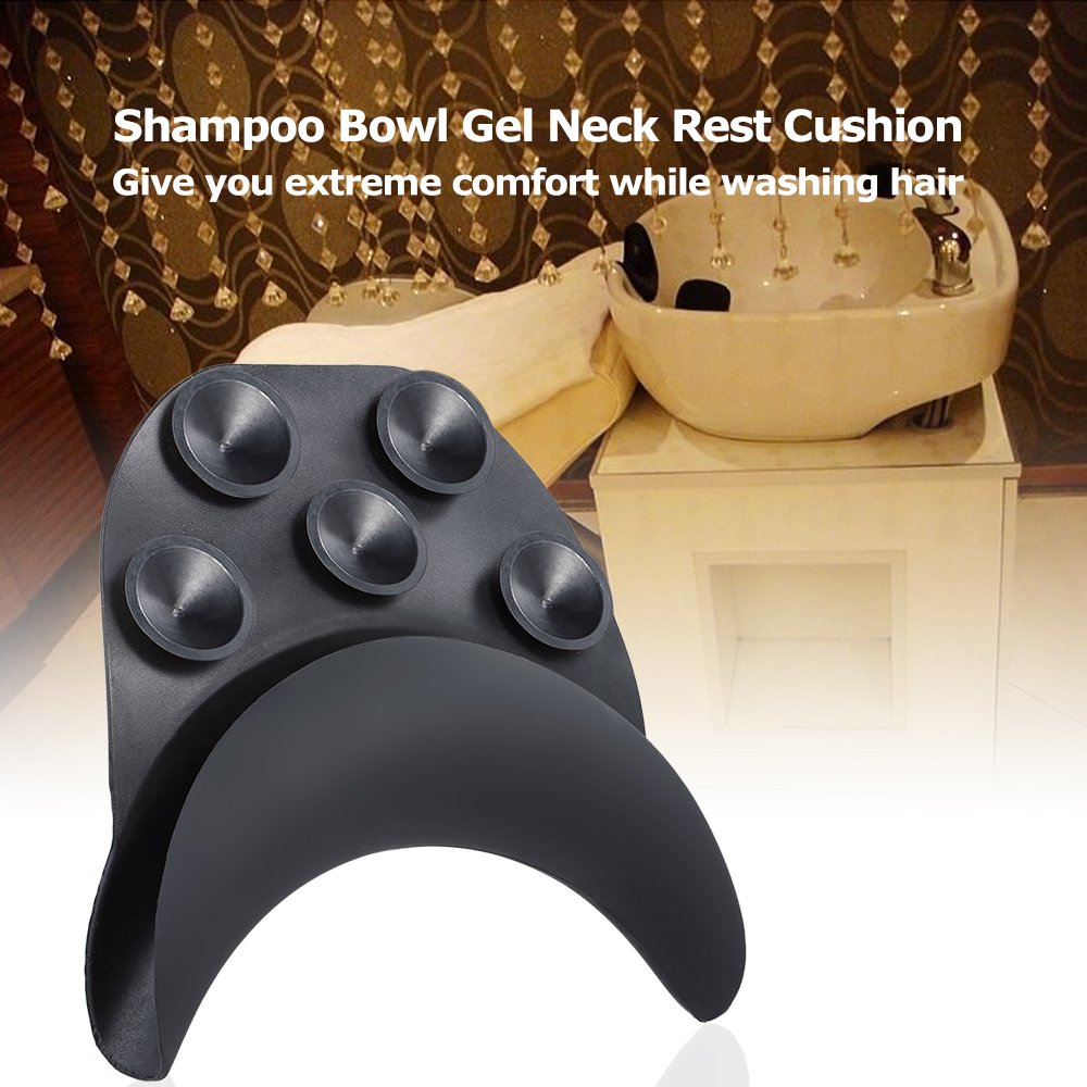 White Smoke Salon Neck Pillow, Shampoo Bowl Gel Neck Rest Cushion Hair Washing Sink Basin Tool 2 Pack