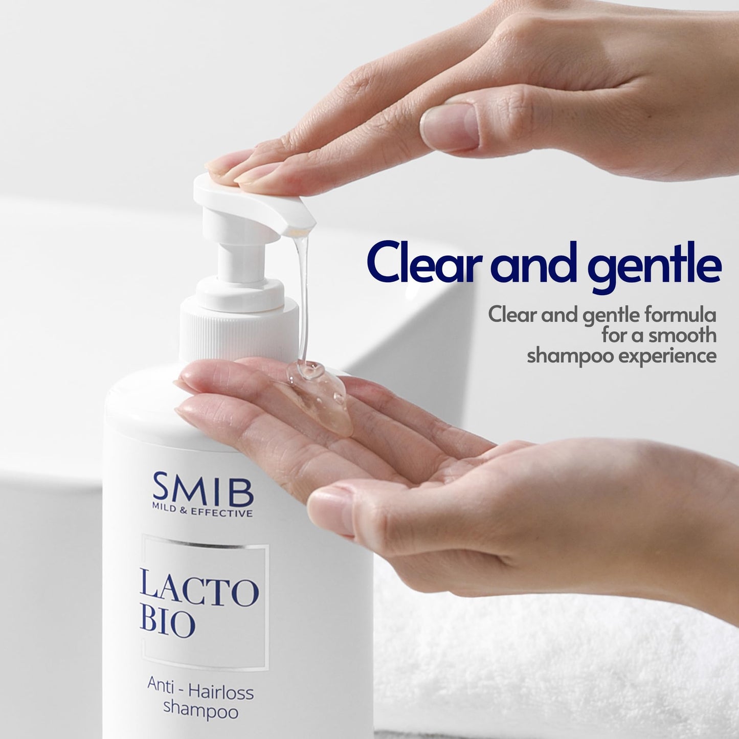 Lavender SMIB Lactobio Shampoo – With 100 Billion Postbiotics – For Fuller-Looking Hair and Scalp Care – Korean-Inspired Formula (35.27 oz)