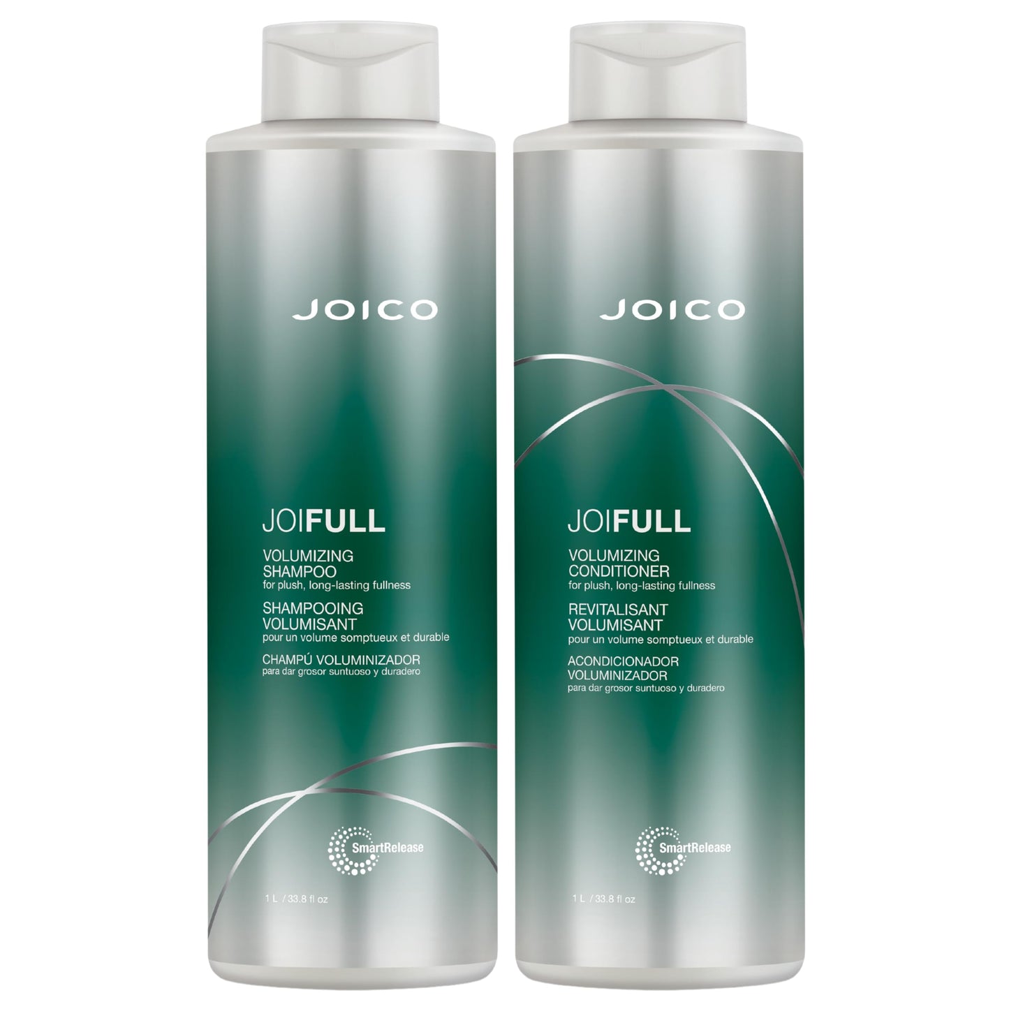 Light Gray Joico JoiFULL Volumizing Shampoo & Conditioner Set | Plush & Long-Lasting Fullness | Boost Shine | For Fine / Thin Hair
