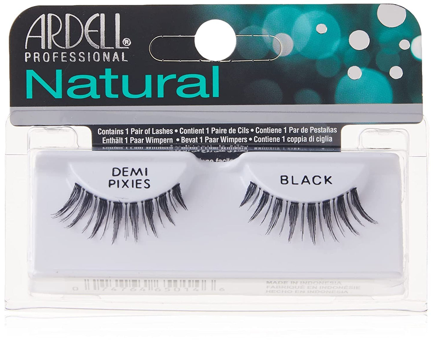 Light Gray Ardell Invisiband Lashes, Demi Pixies Black, 1 Pair