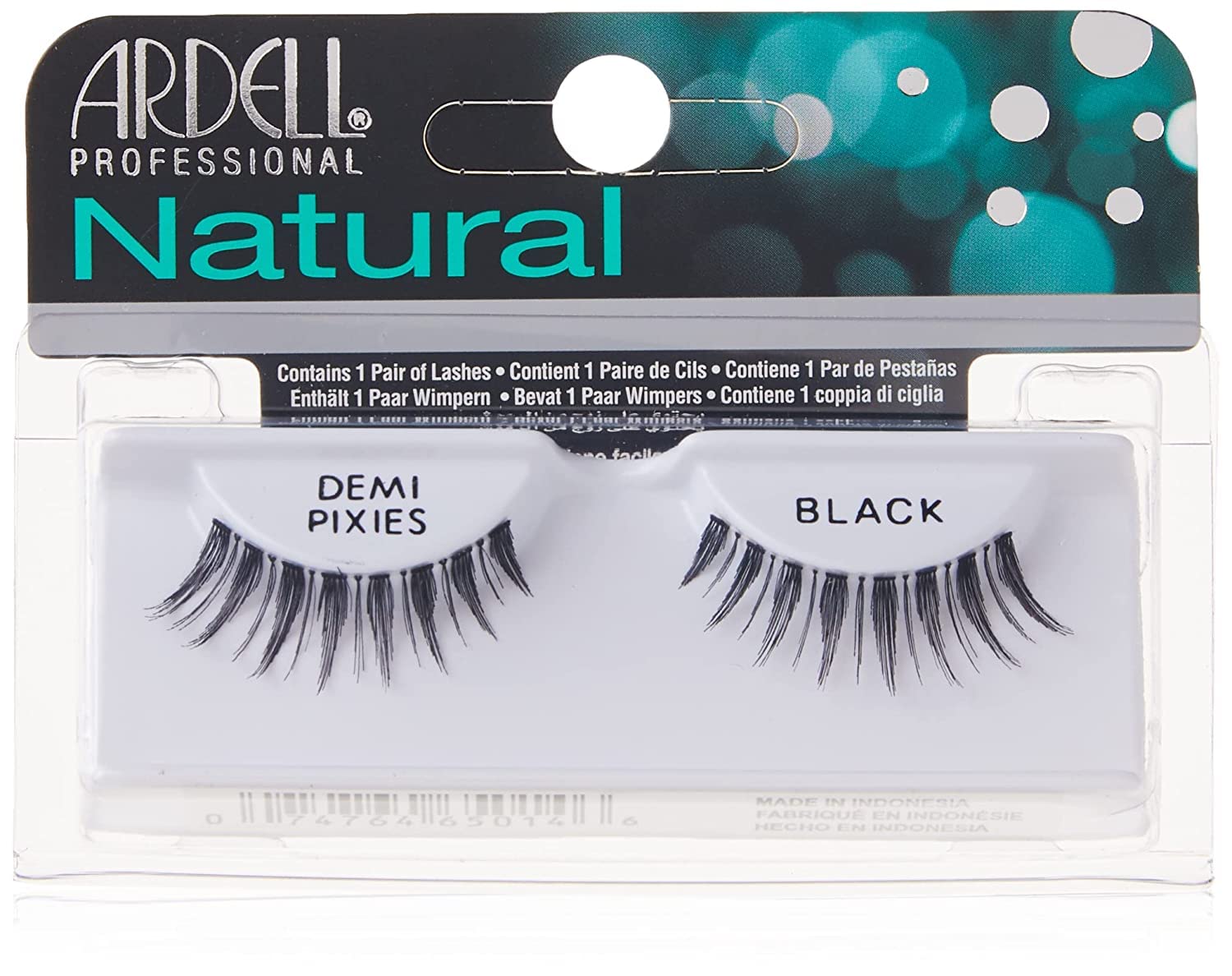 Light Gray Ardell Invisiband Lashes, Demi Pixies Black, 1 Pair