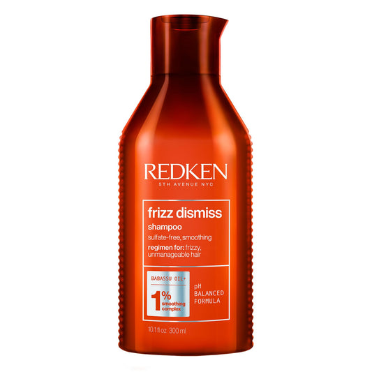 White Smoke Redken Frizz Dismiss Shampoo | Sulfate Free Shampoo For Frizzy Hair | Gently Cleanses, Smooths, and Adds Shine | Weightless Long-Lasting Frizz Control | Humidity Protection | Anti Frizz