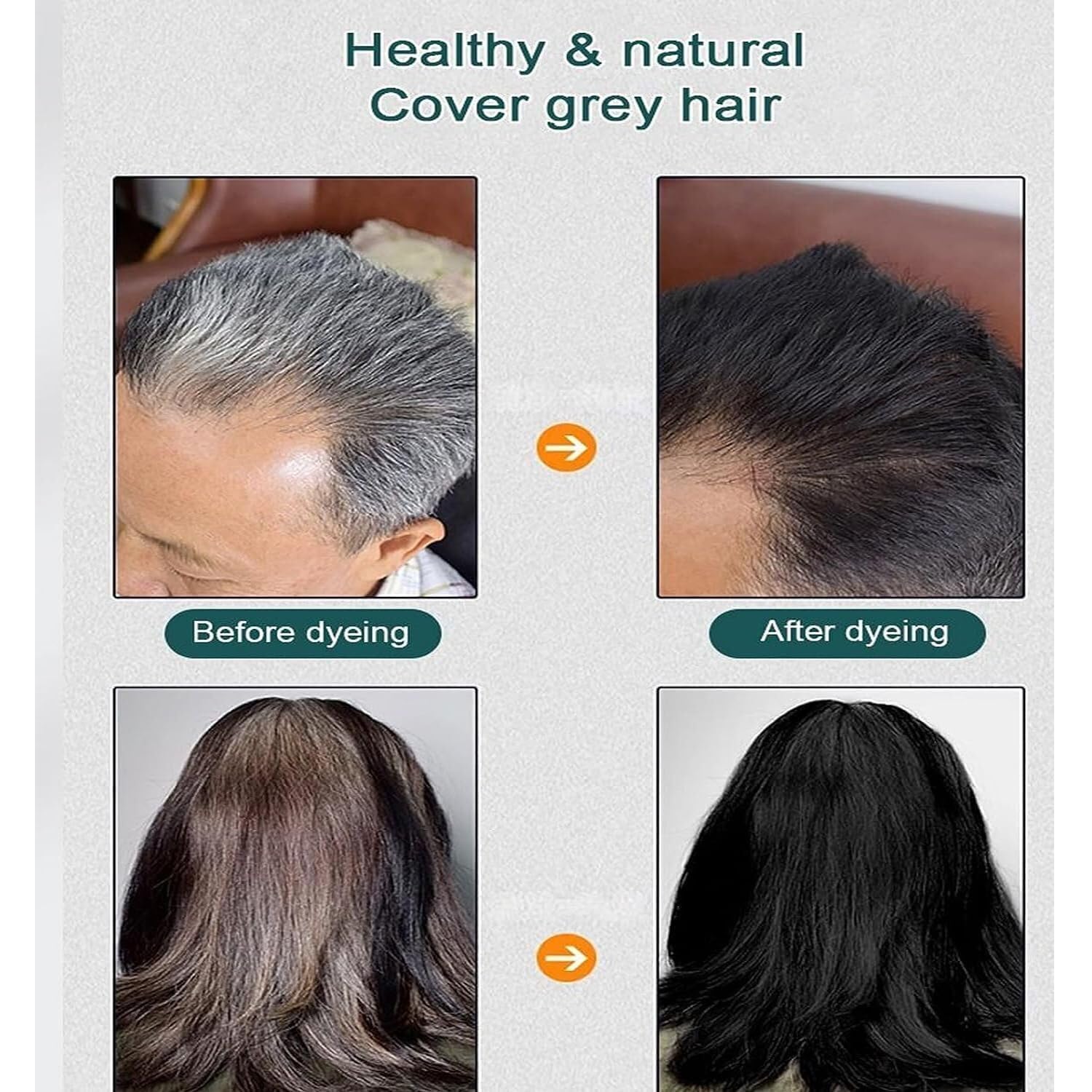 Lavender HUANG YI Natural Plant Hair Dye, New Botanical Bubble Hair Dye 30ml 10Packs/Box, Pure Plant Extract for Grey Hair Color Bubble Dye, New Botanical Bubble Hair Shampoo(Dark Brown)