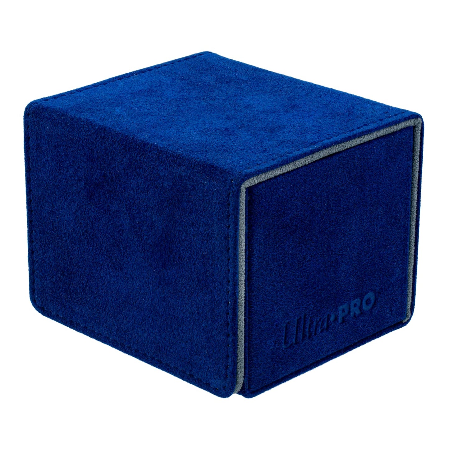 Midnight Blue Ultra Pro - Vivid Alcove Edge Deck Box (Blue) - Protect and Store up to 100 Double Sleeves Standard Size Cards, Perfect for Sports Cards, Gaming Cards & Collectible Trading Cards