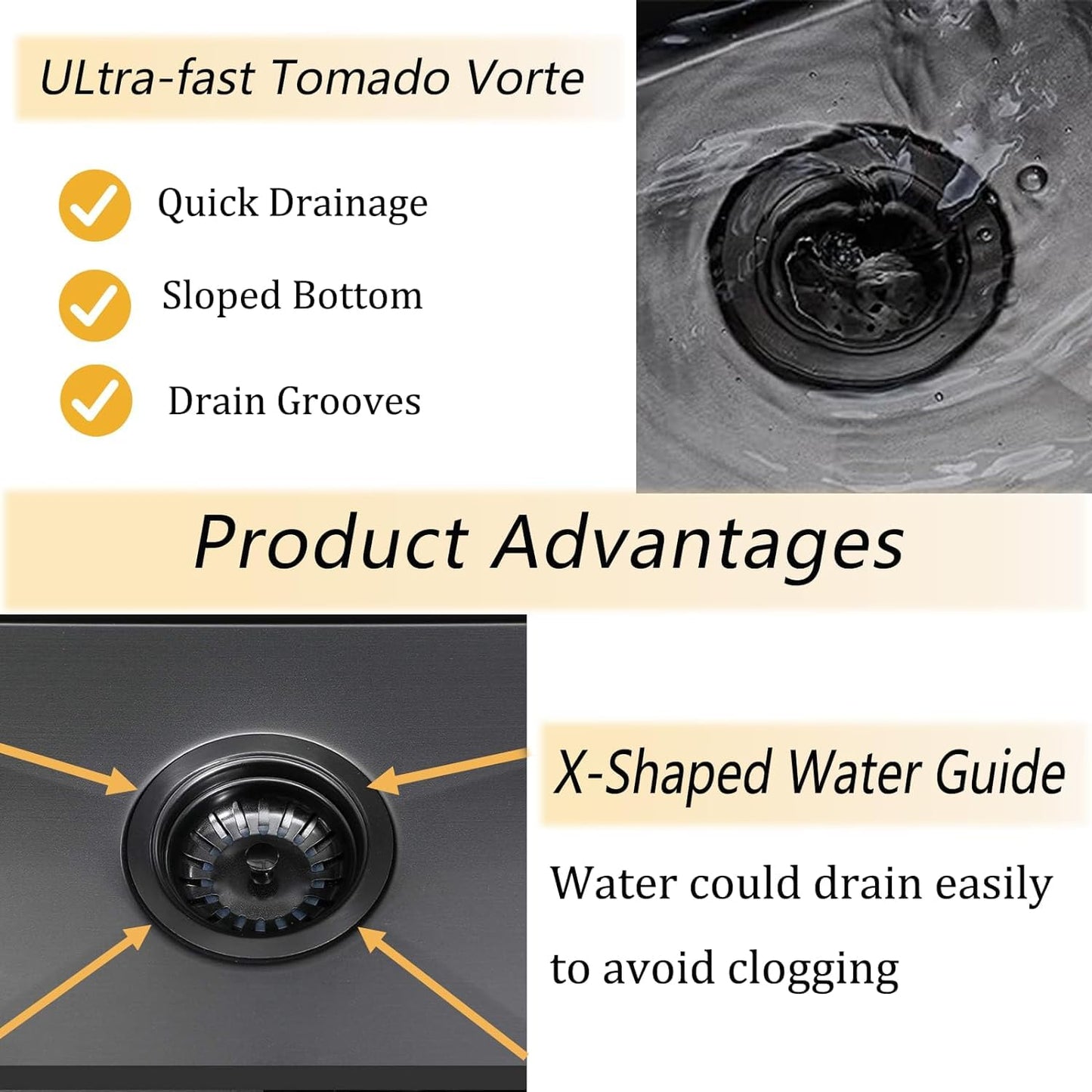 White Smoke VCCUCINE 22x18 Inch Gunmetal Black Drop in Kitchen Sink,16 Gauge Topmount RV Small Kitchen Bar Sink,Stainless Steel Wet Bar Sink,Outdoor Single Bowl,Laundry Prep Sink