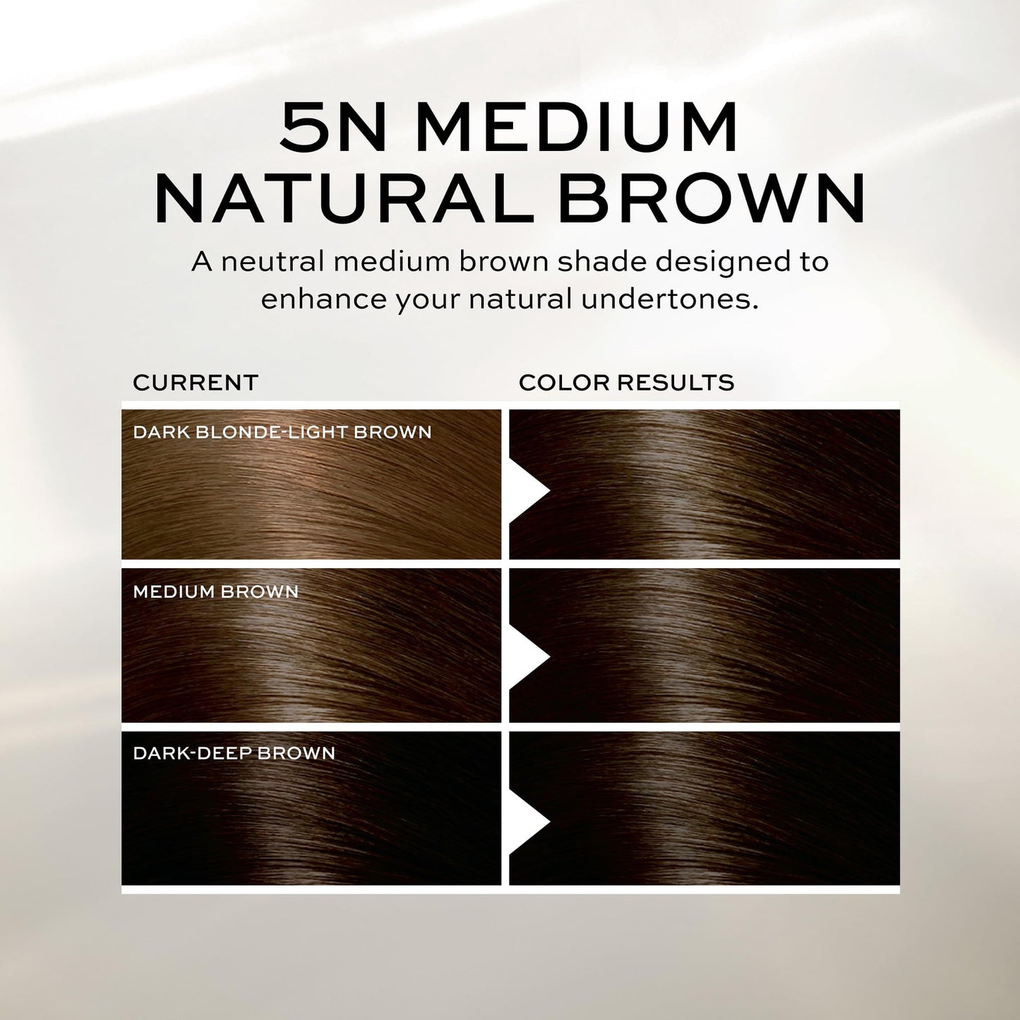 White Smoke John Frieda Precision Foam Colour, Medium Natural Brown 5N, Full-coverage Hair Color Kit, Anti-Fade Gray Coverage, Deep Color Saturation Hair Dye, 1 Application