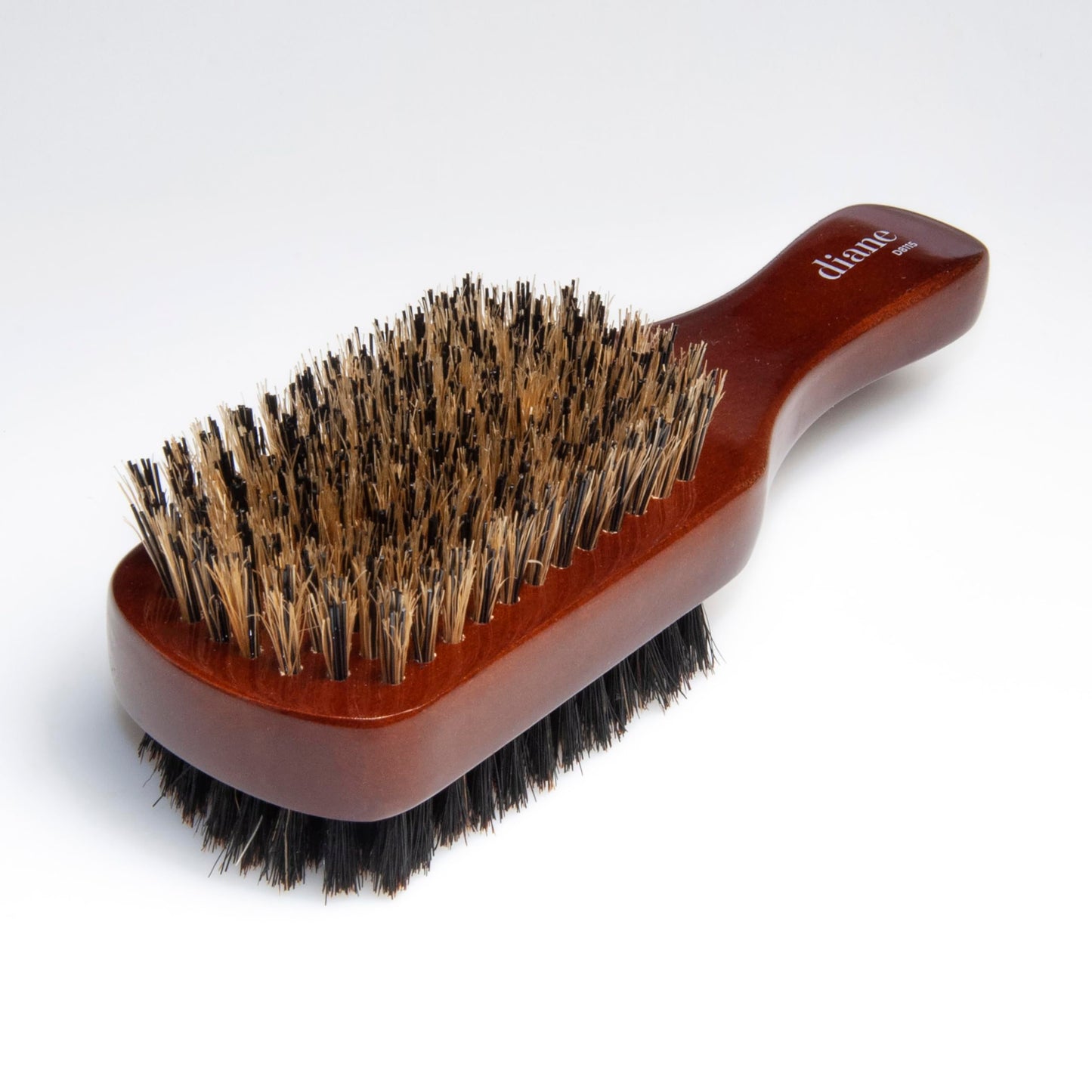 White Smoke Diane Premium 100% Boar Bristle 2-Sided Club Brush for Men, Medium Firm Bristles for Thick, Curly or Coarse Hair, Mens Brush for Detangling, Smoothing, Wave Styles, Soft on Scalp, Restores Shine