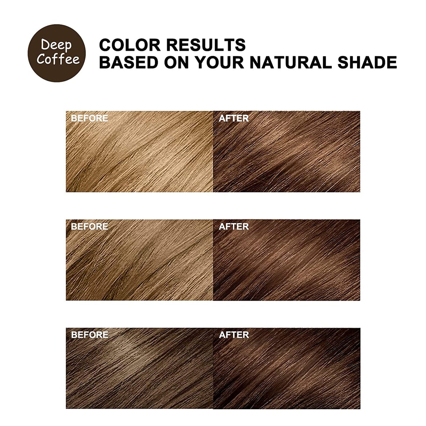 White Smoke cosmpro Dark Brown Hair Dye Shampoo 3 in 1 for Gray Coverage for Women Instant Natural Hair Color Shampoo Semi Permanent 500ML - Champu Para Canas Mujer