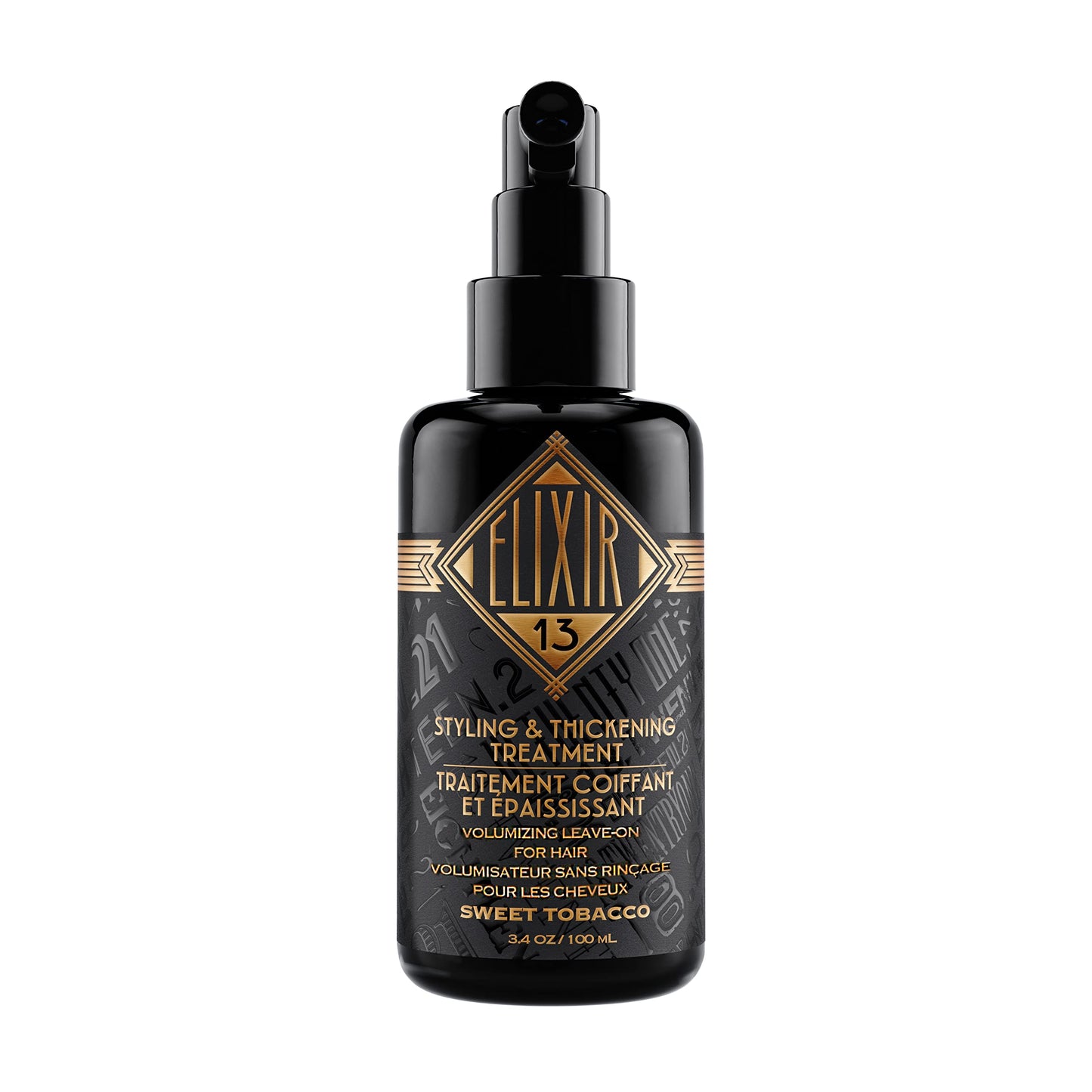 White Smoke 18.21 Man Made Elixir 13 Men's Styling and Thickening Treatment for Hair, Original Sweet Tobacco Volumizing Leave-on, 3.4oz