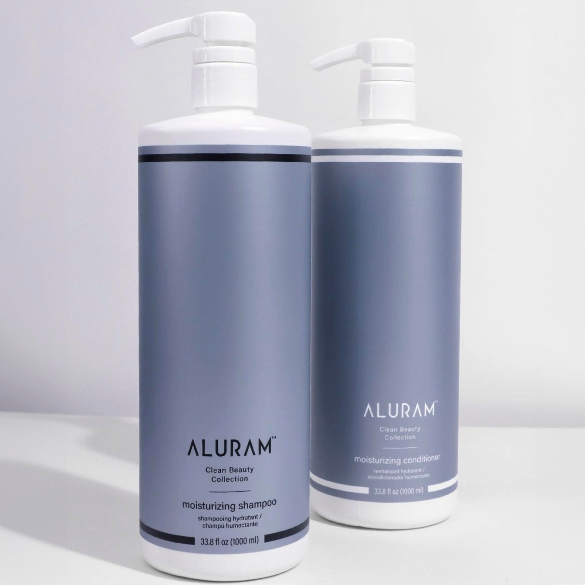 Lavender ALURAM Coconut Water Moisturizing Shampoo for Men and Women, Clean Hydration and Shine for Medium to Coarse Textured Hair, 33.8 Fl Oz