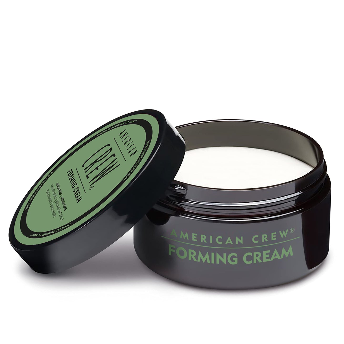White Smoke American Crew Men's Hair Forming Cream, Like Styling Gel with Medium Hold & Shine, Travel Size, 1.7 oz