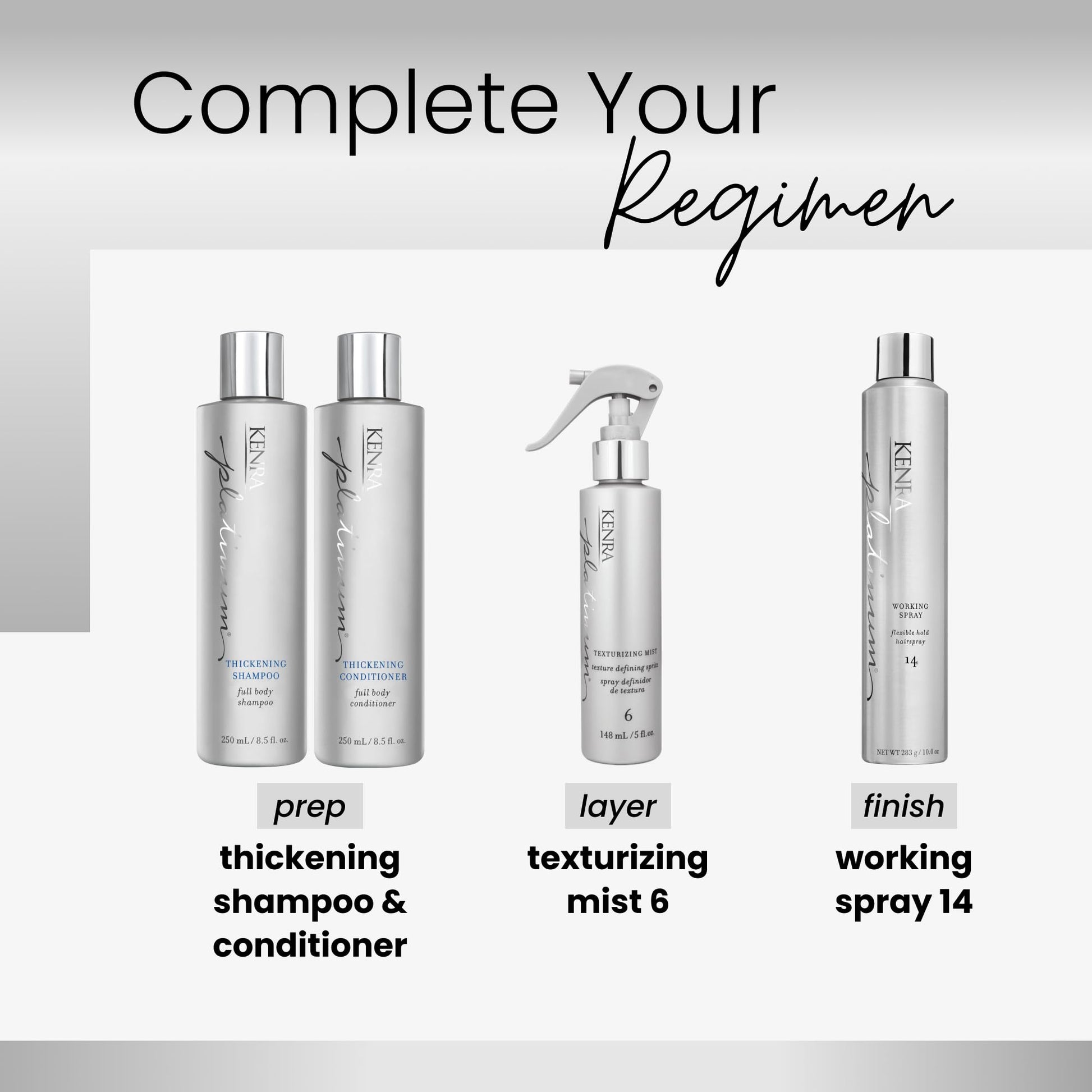 White Smoke Kenra Professional Platinum Texturizing Mist 6 | Texture Defining Spray | All Hair Types | 5.0 fl. oz.