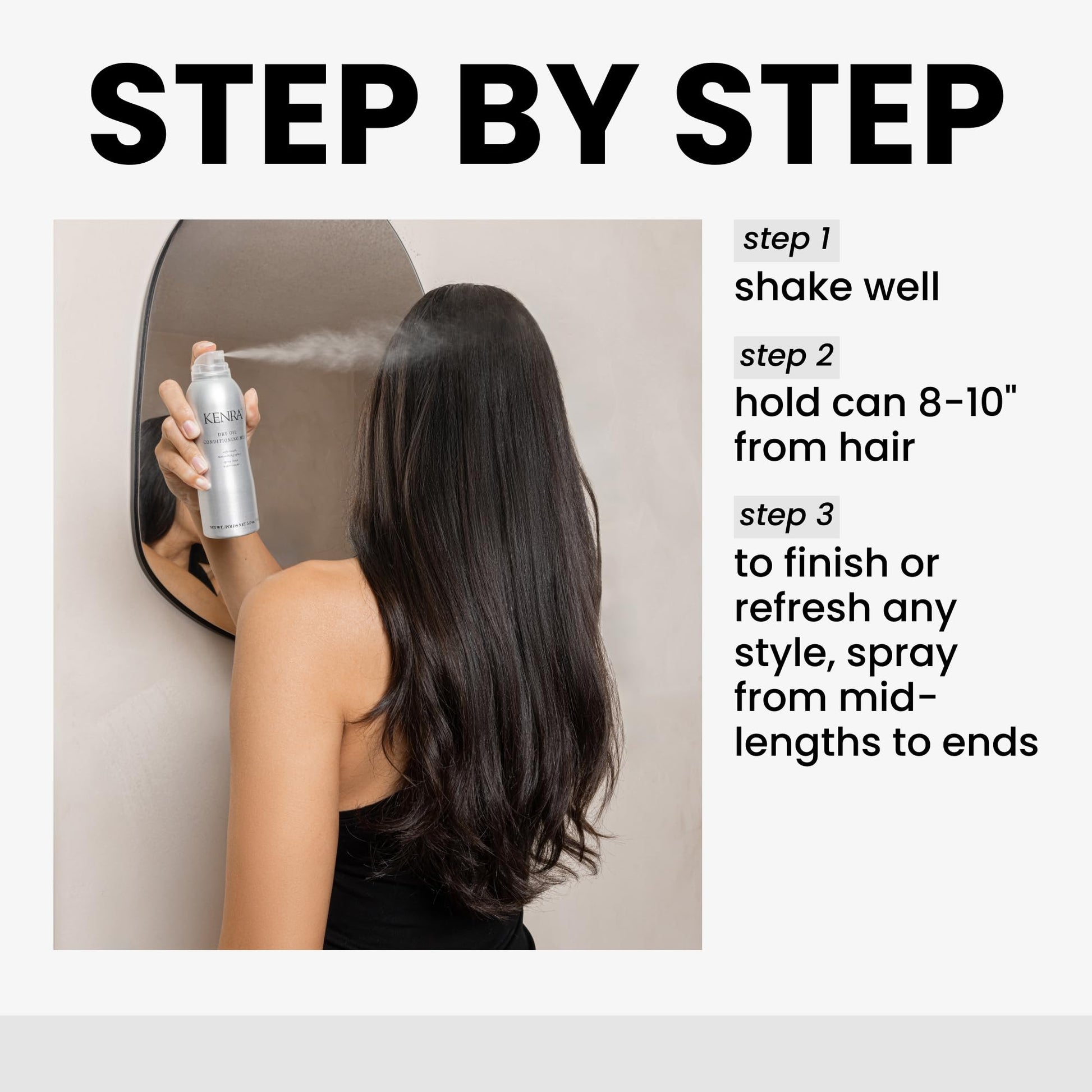 White Smoke Kenra Professional Dry Oil Conditioning Mist | Soft-Touch Nourishing Spray | Increases Shine & Softness | All Hair