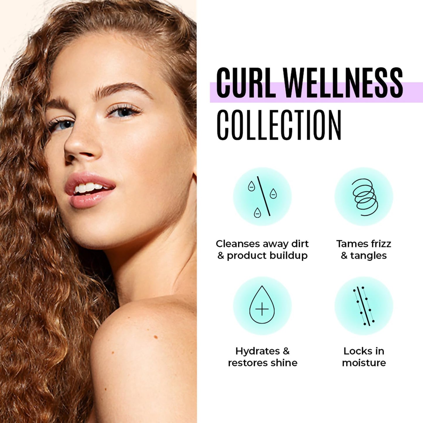 White Smoke Malibu C Curl Partner Wellness Remedy (1 Packet) - Removes Mineral Build up for Healthier + Bouncier Curly Hair - Contains Gentle Antioxidants for Curly Hair Care