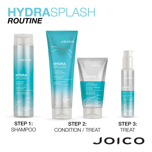 White Smoke Joico HydraSplash Hydrating Shampoo for fine hair Set