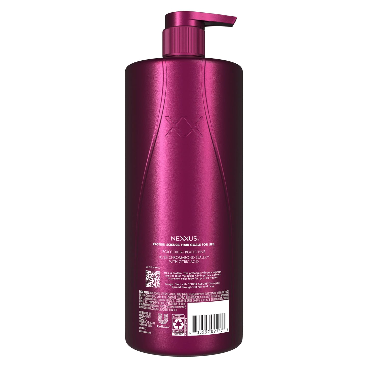 Dark Slate Gray Nexxus Color Assure Conditioner for Vibrancy for Color Treated Hair Powered by Chromabond Sealer with Citric Acid 33.8 oz