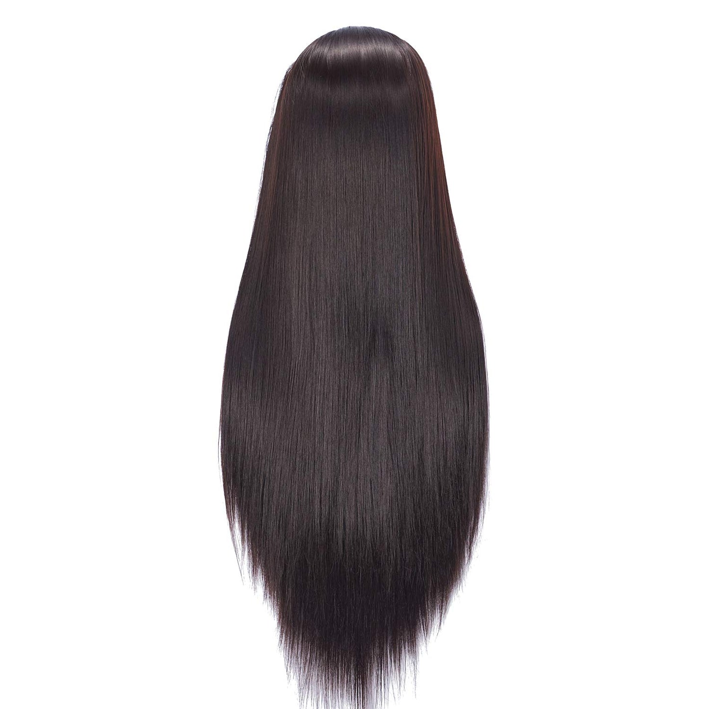 White Smoke Hairlink 26-28'' Mannequin Head Synthetic Fiber Long Hair Styling Training Head Dolls for Cosmetology Manikin Maniquins Practice Head with Clamp Stand Holder (6611LB0220)