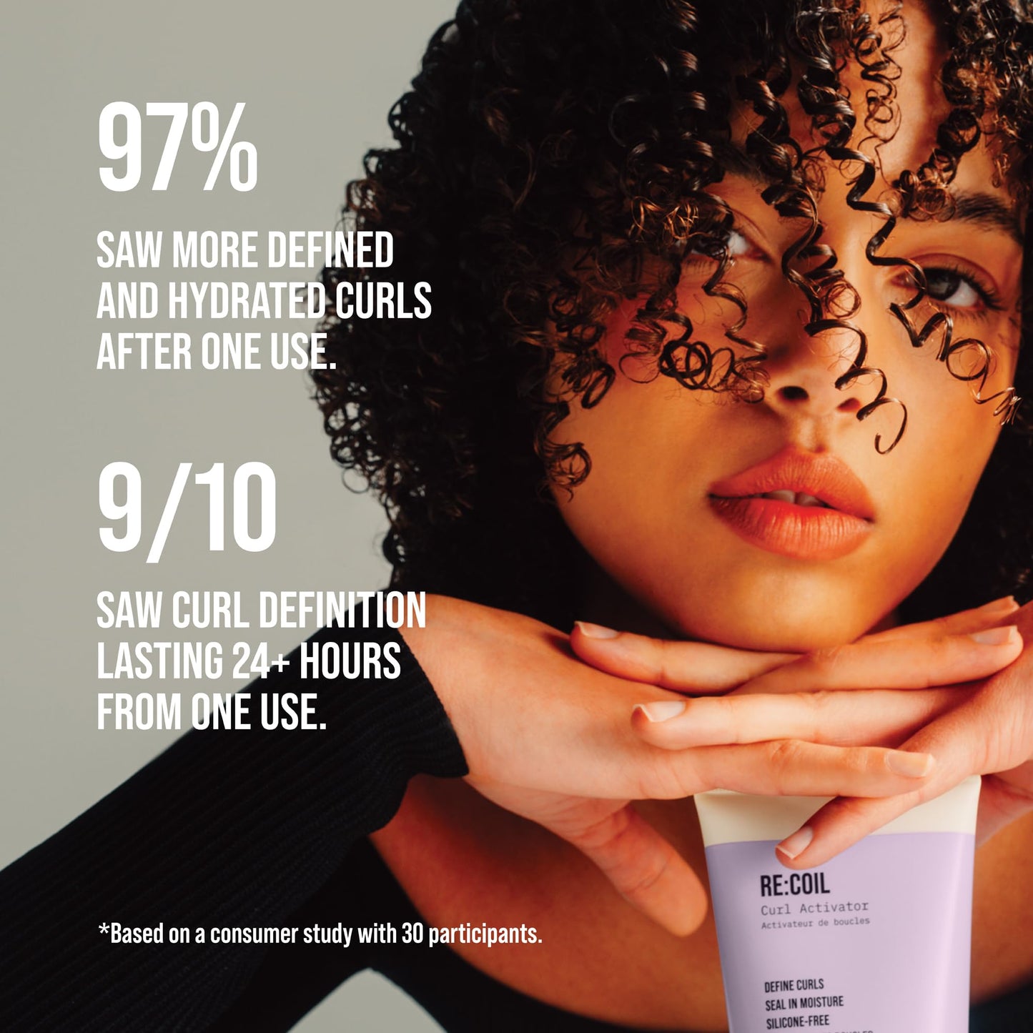 Black AG Care Re:Coil Curl Activator Curl Cream Award-Winning Curl Creating Complex - Ultra-Nourishing Curly Hair Cream for Defined, Healthy Curls, 24 Fl Oz