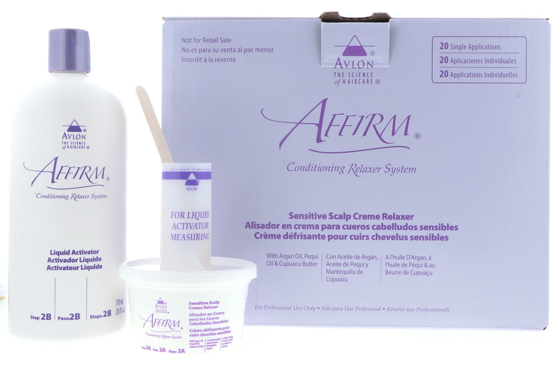 Light Steel Blue Avlon Affirm Sensitive Scalp Kit, 20 Count