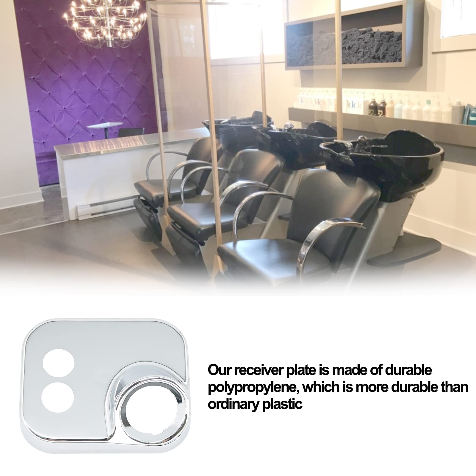 White Smoke Shampoo Bowl Vacuum Breaker Kit 7Pcs Shampoo Bowl Faucet Salon Sink Replacement Parts