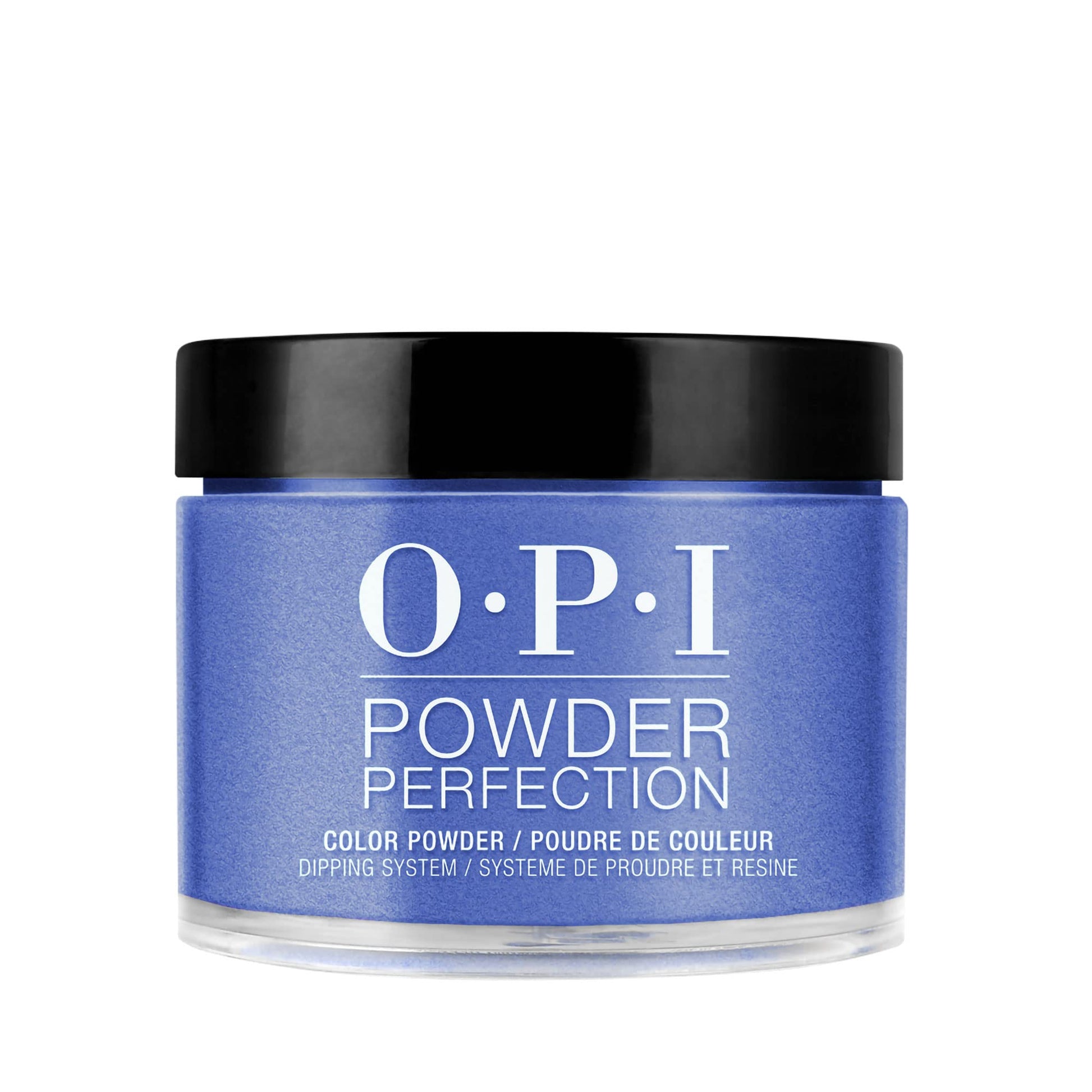 Black OPI Powder Perfection Midnight Mantra | Opaque Dark Blue Crème Nail Dipping Powder | Fall Wonders Collection